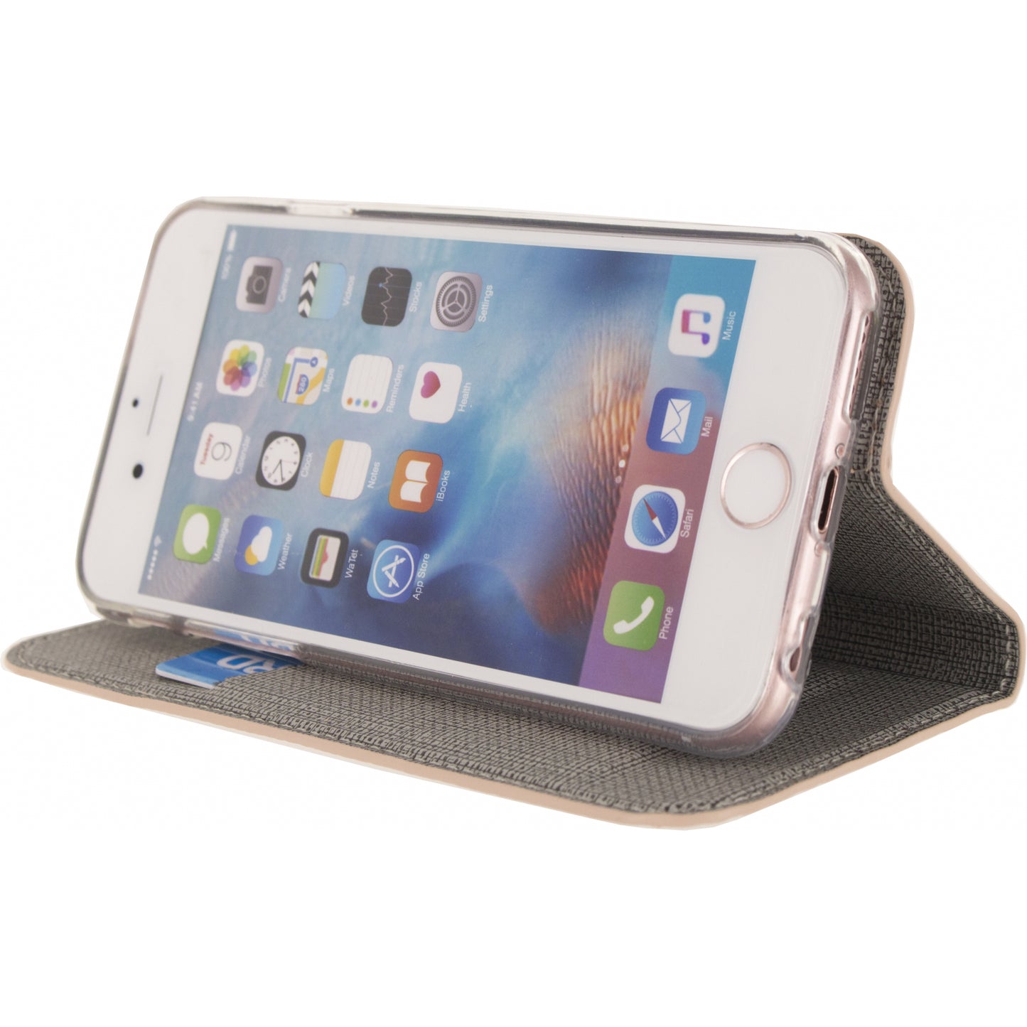 Mobilize Premium Gelly Book Case Apple iPhone 6/6S Alligator Coral Pink