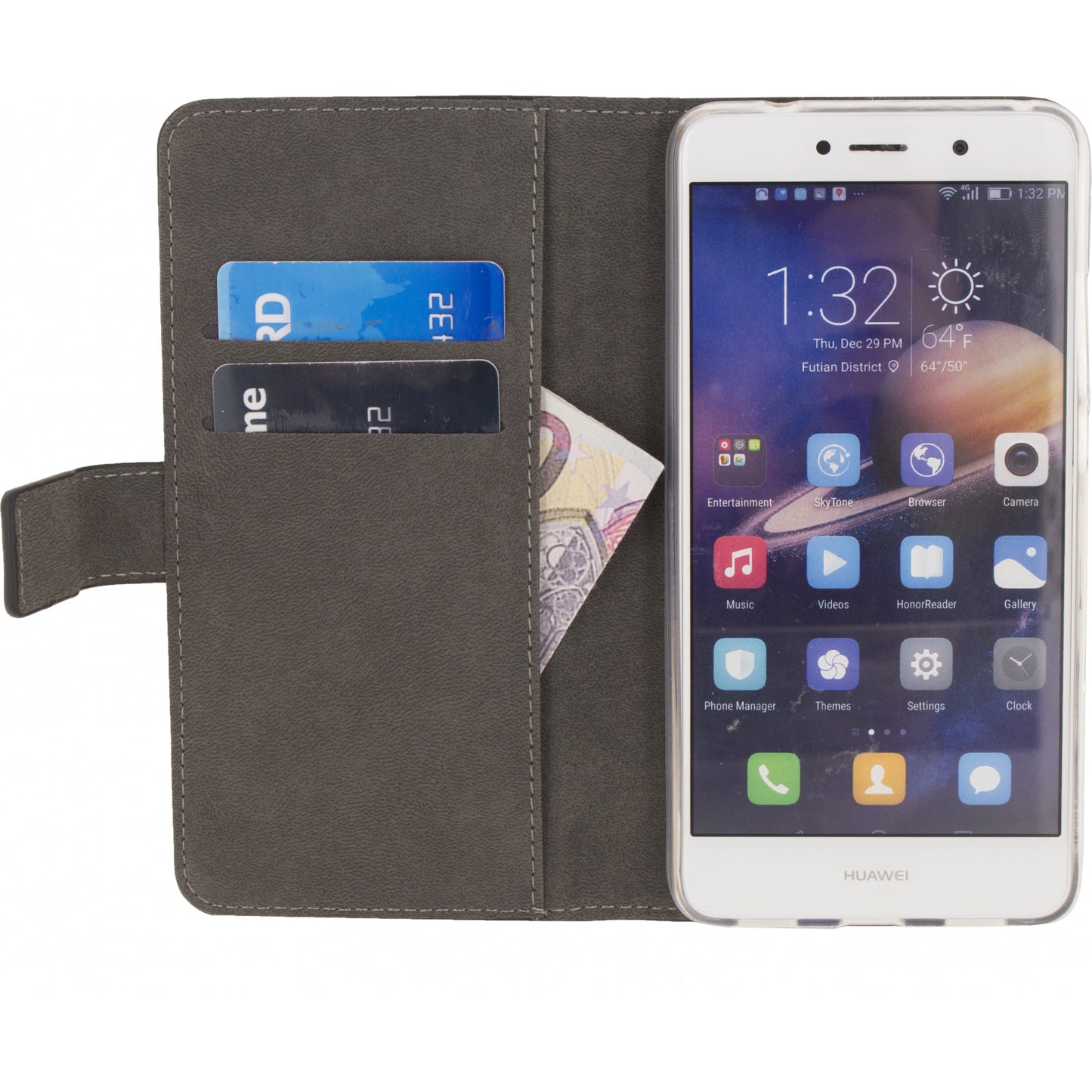 Mobilize Classic Gelly Wallet Book Case Huawei Y7 Prime Black