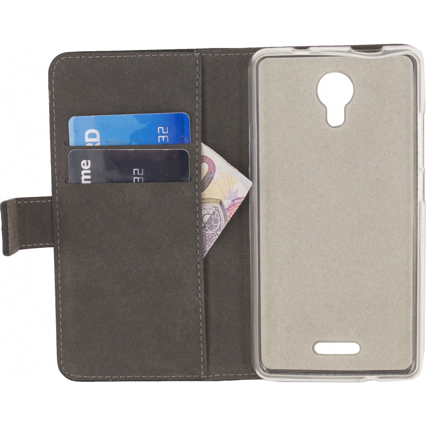 Mobilize Classic Gelly Wallet Book Case Wiko Jerry 2 Black