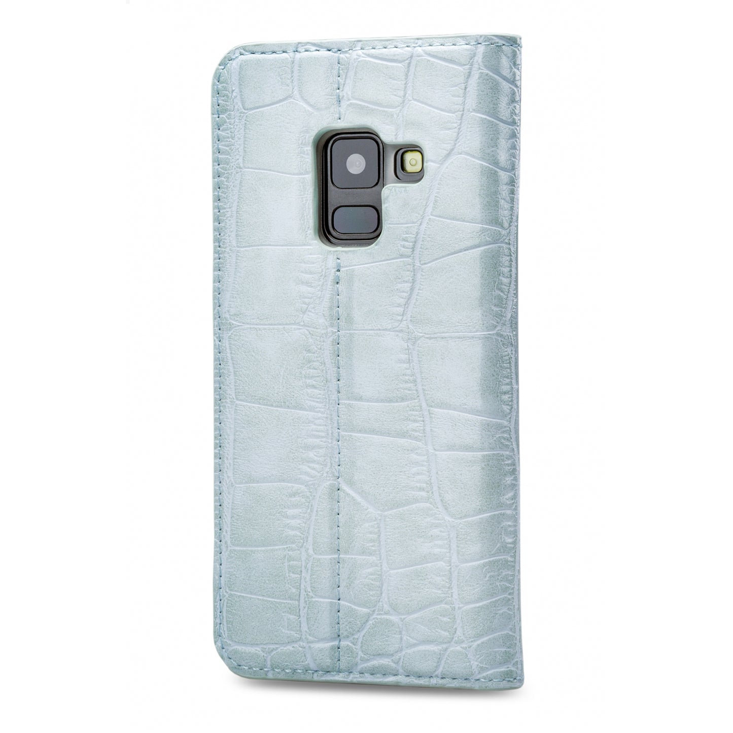 Mobilize Premium Gelly Book Case Samsung Galaxy A8 2018 Alligator Mystic Blue