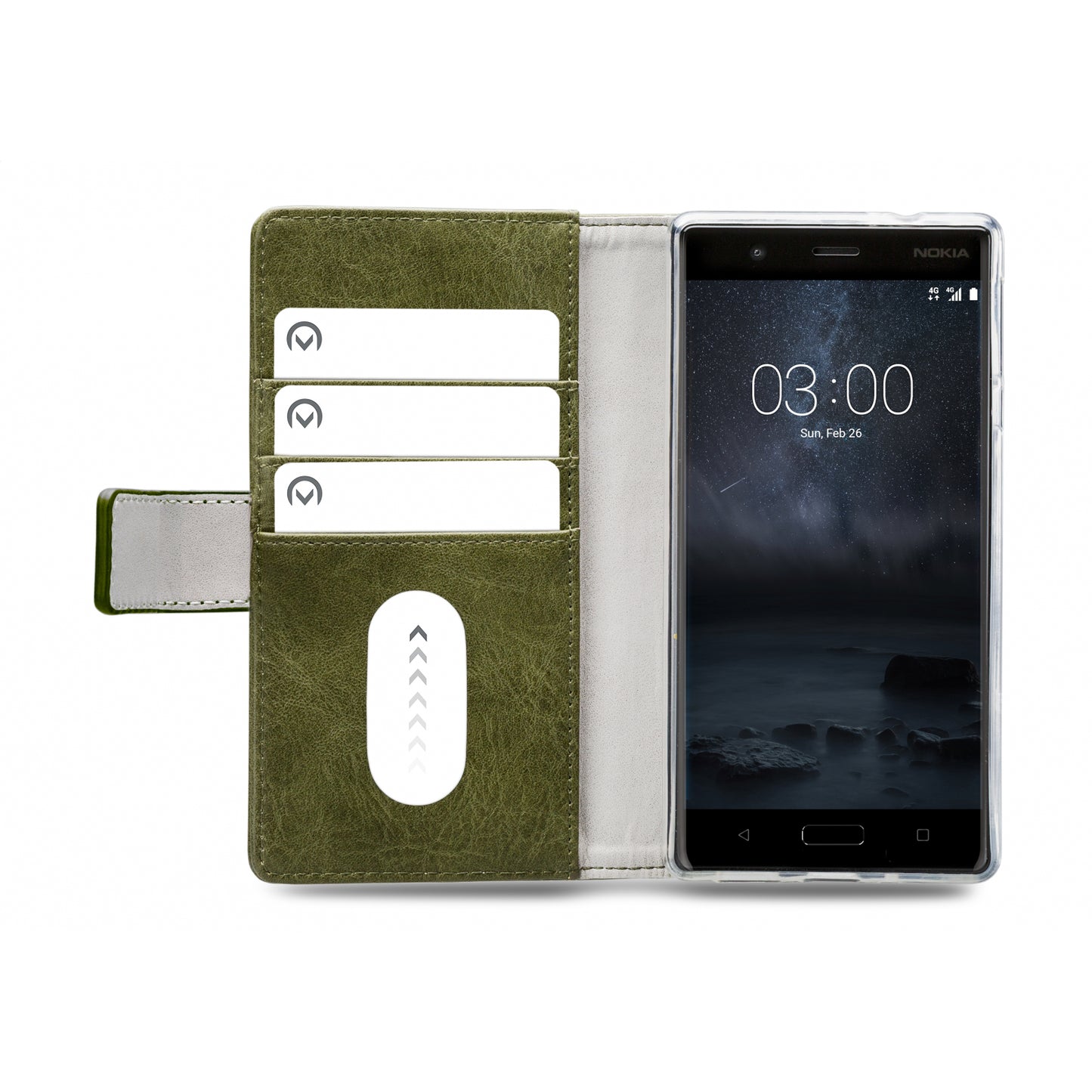Mobilize Elite Gelly Wallet Book Case Nokia 3 Green