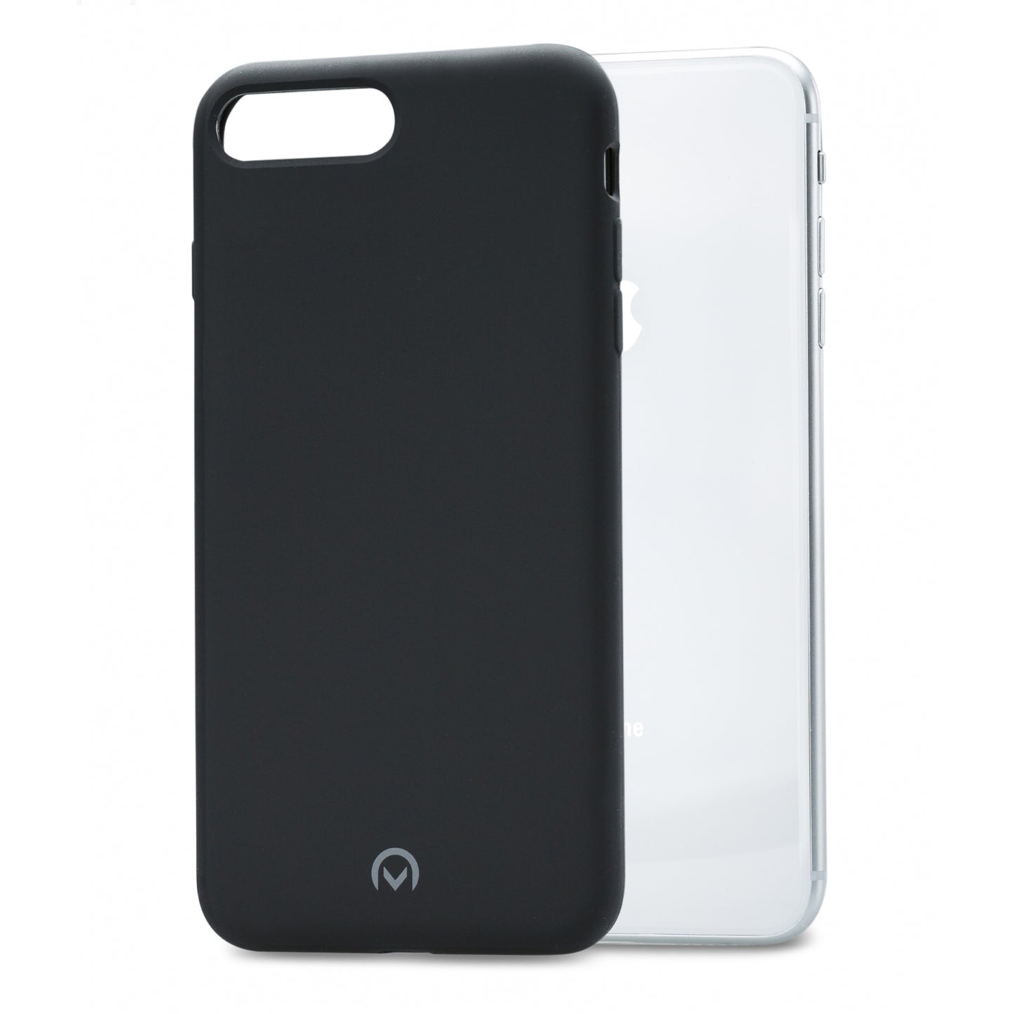 Mobilize Solid Silicone Case Apple iPhone 7 Plus/8 Plus Black