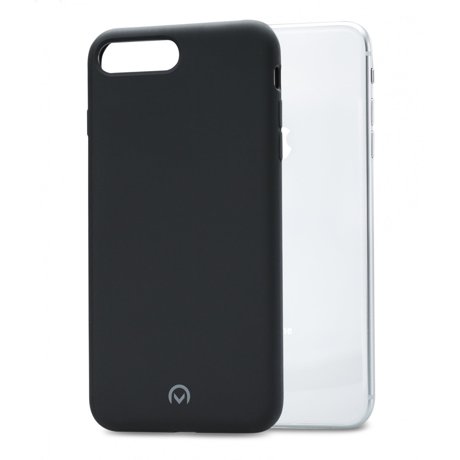 Mobilize Solid Silicone Case Apple iPhone 7 Plus/8 Plus Black