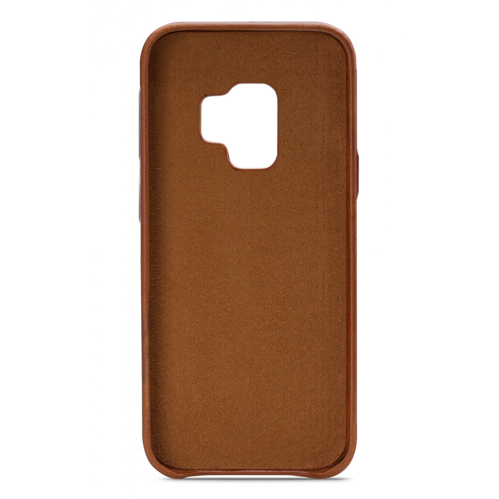 Senza Desire Leather Cover Samsung Galaxy S9 Burned Cognac
