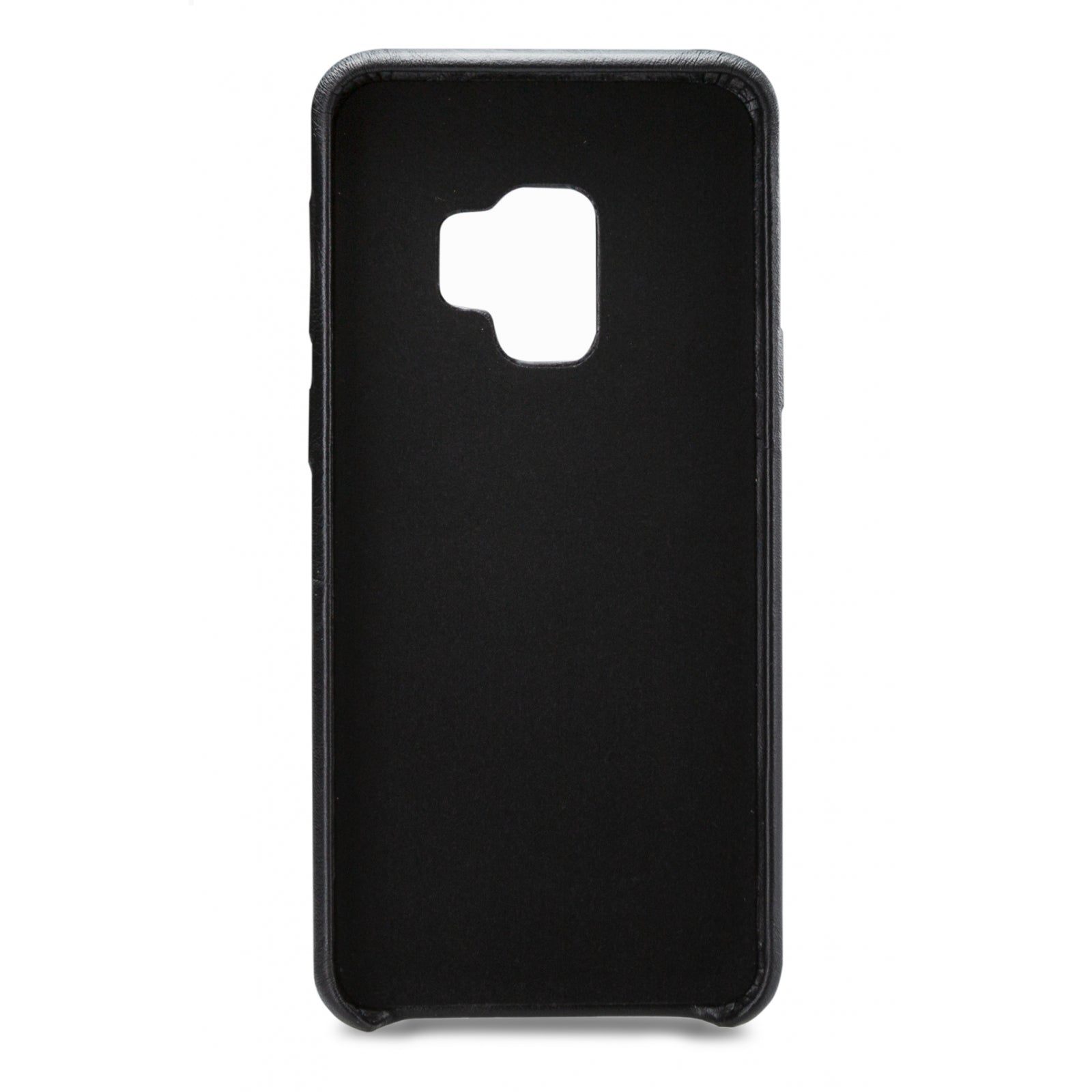 Senza Pure Leather Cover with Card Slot Samsung Galaxy S9 Deep Black