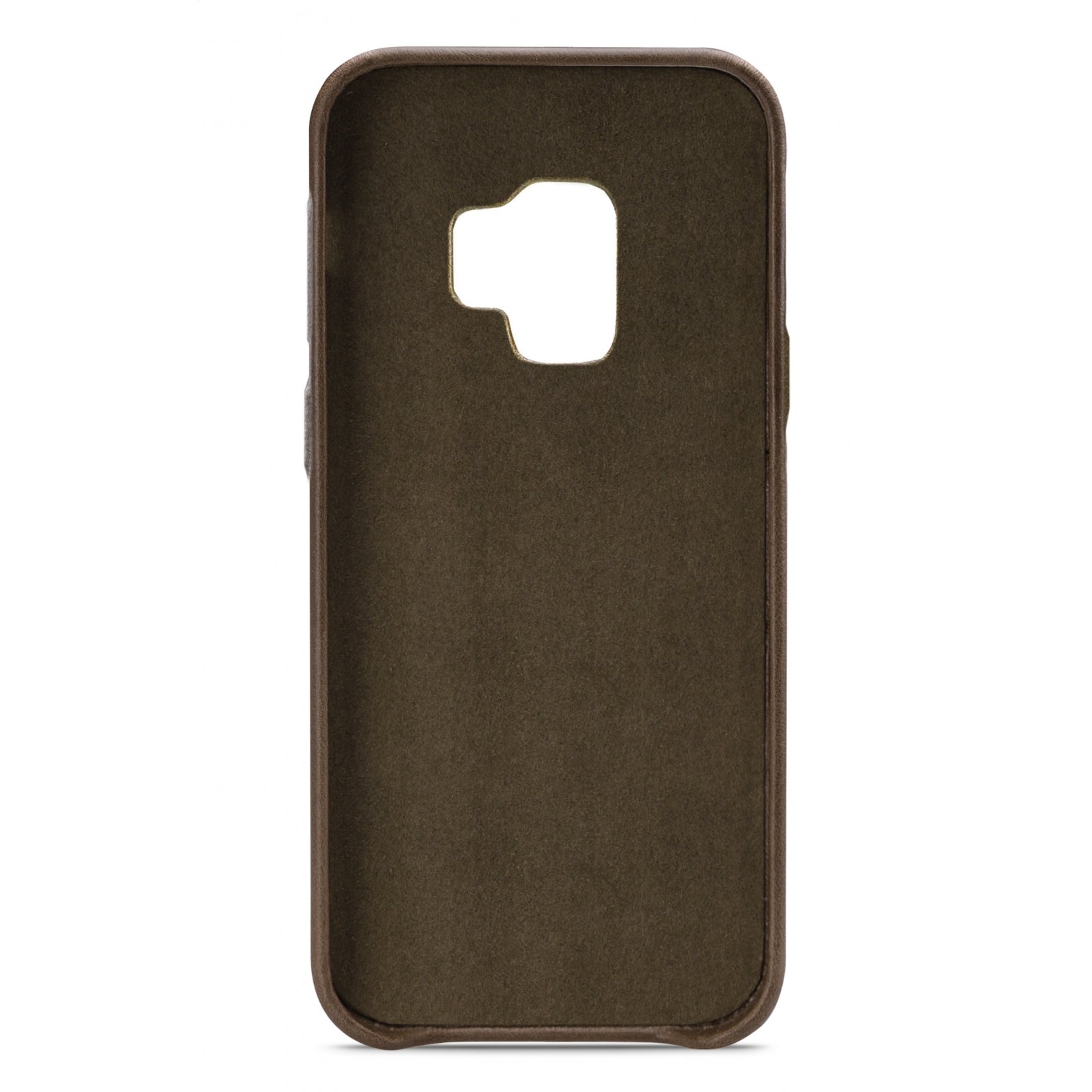 Senza Desire Leather Cover with Card Slot Samsung Galaxy S9 Burned Olive
