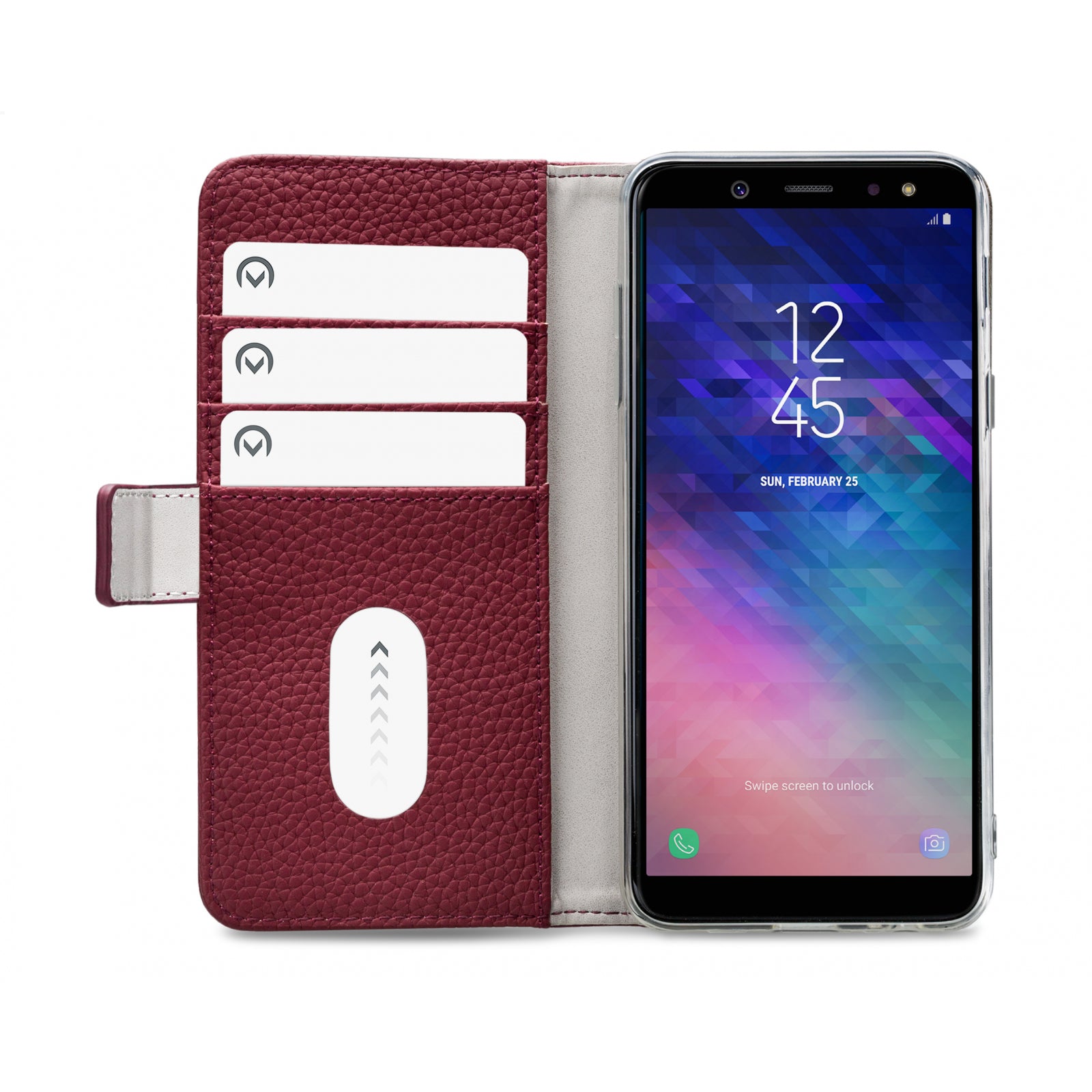 Mobilize Elite Gelly Wallet Book Case Samsung Galaxy A6+ 2018 Burgundy