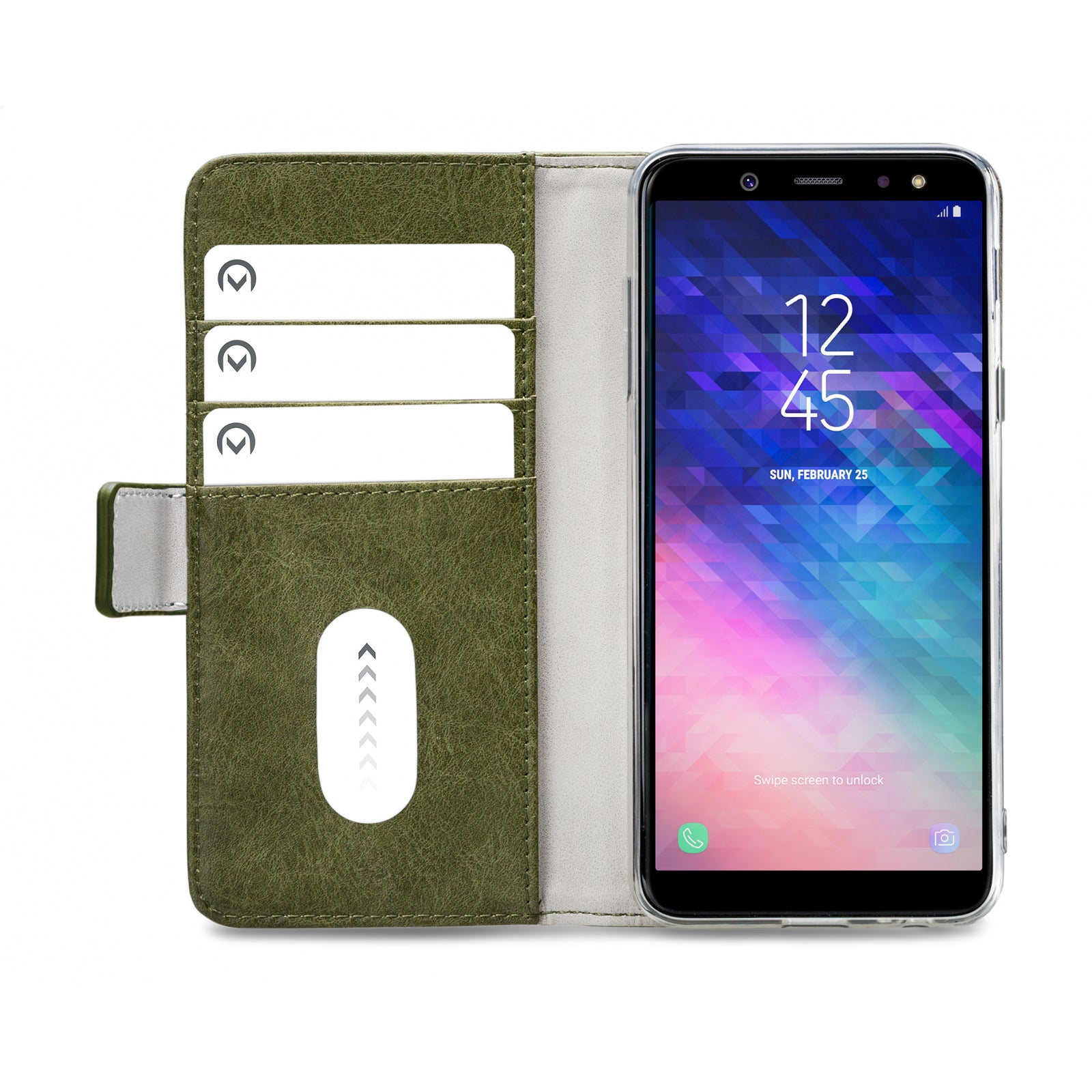 Mobilize Elite Gelly Wallet Book Case Samsung Galaxy A6+ 2018 Green