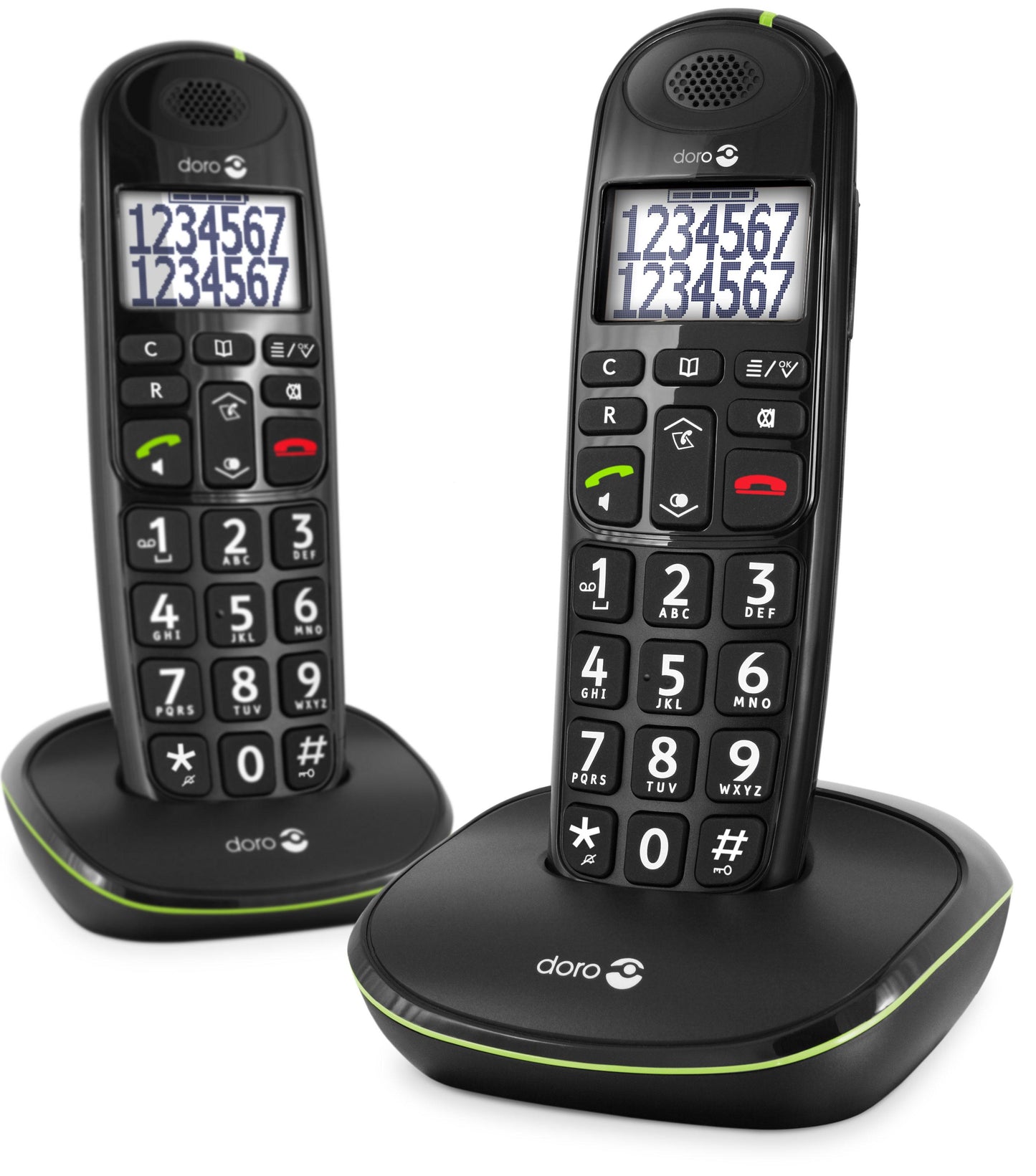 Doro PhoneEasy 110 Duo Dect Black
