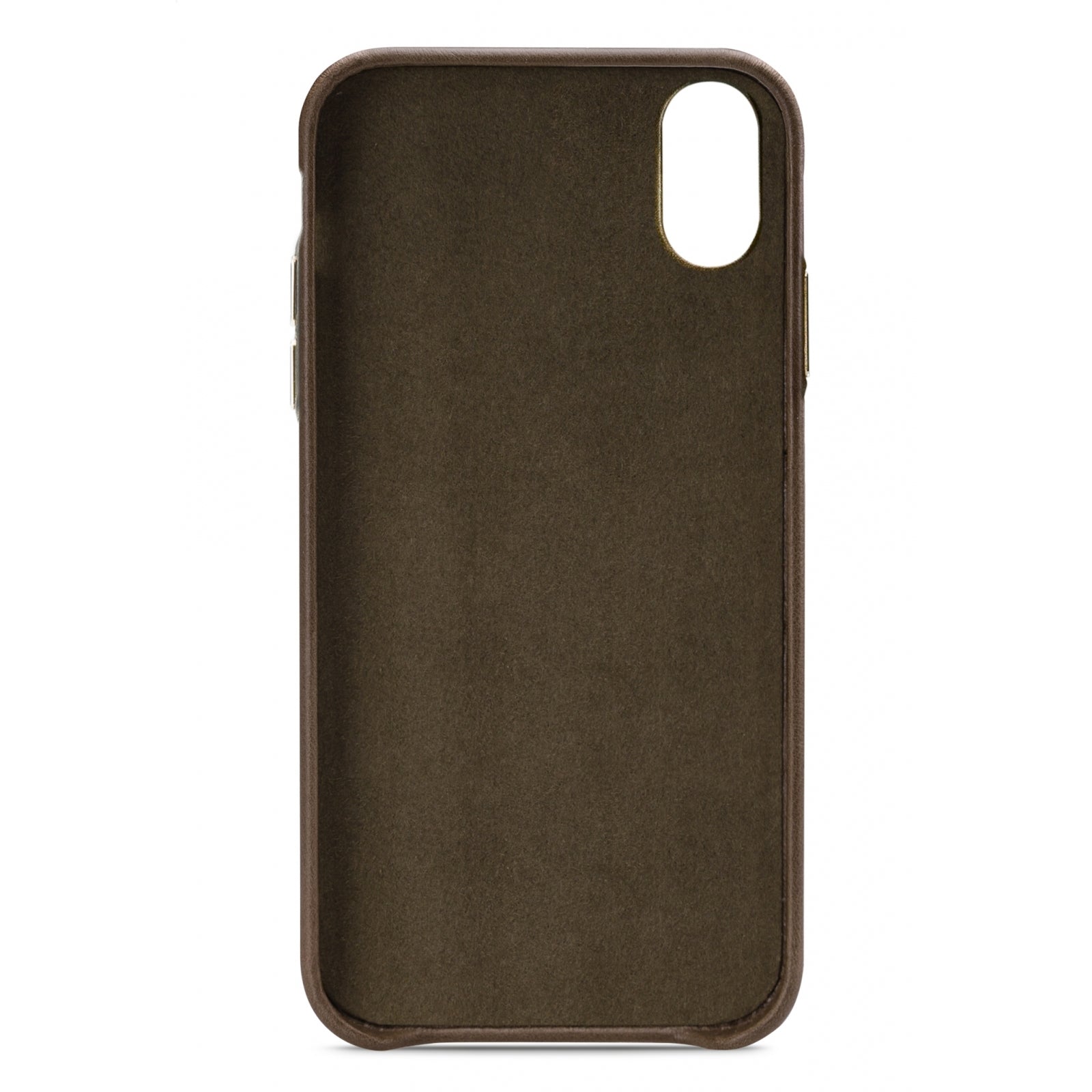 Senza Desire Leather Cover Apple iPhone XR Burned Olive