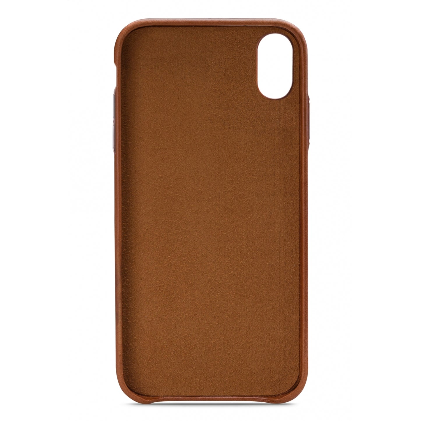 Senza Desire Leather Cover with Card Slot Apple iPhone Xs Max Burned Cognac
