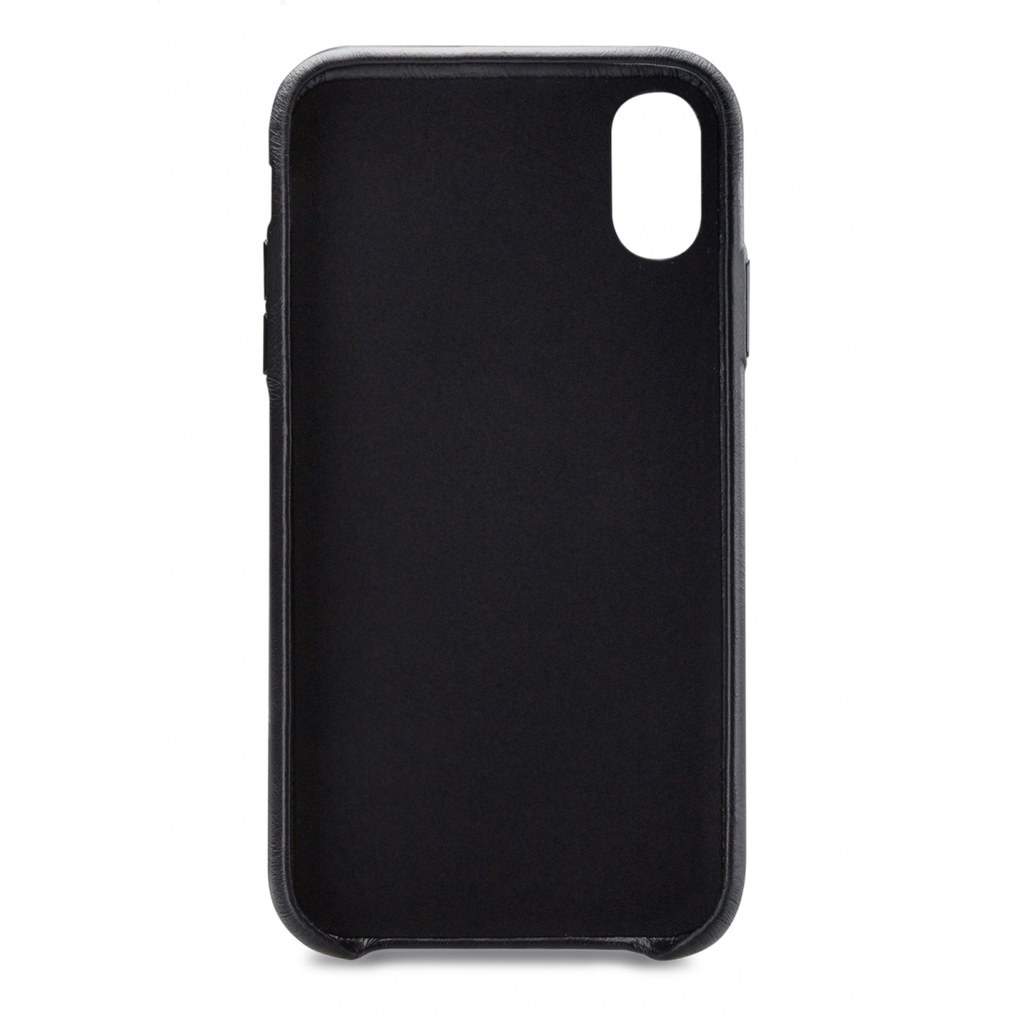 Senza Pure Leather Cover Apple iPhone Xs Max Deep Black