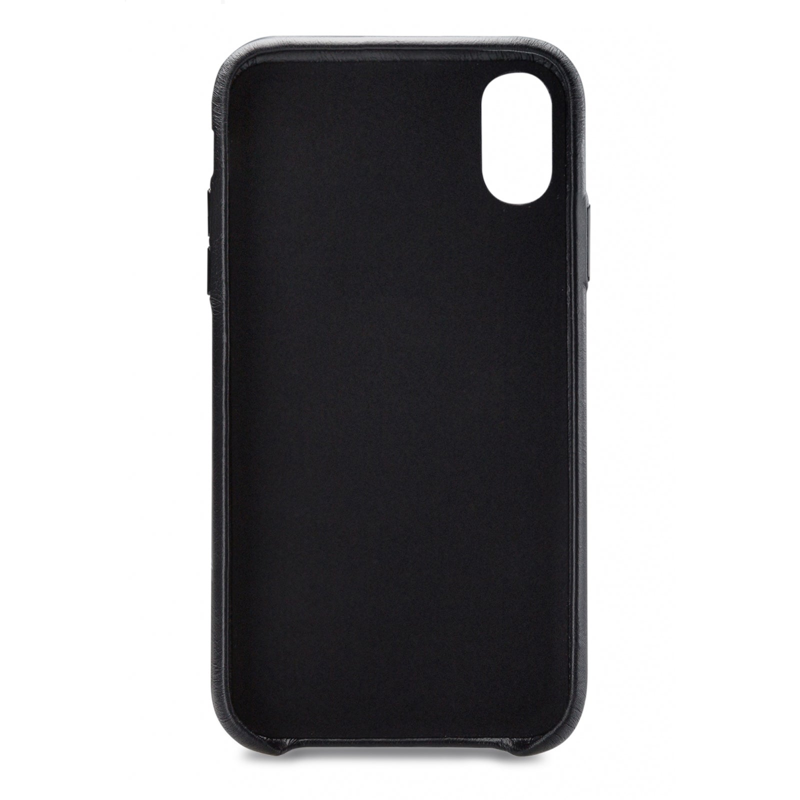 Senza Pure Leather Cover Apple iPhone Xs Max Deep Black