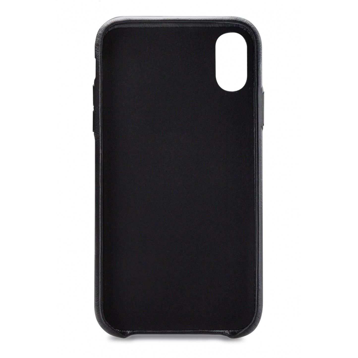 Senza Pure Leather Cover with Card Slot Apple iPhone Xs Max Deep Black
