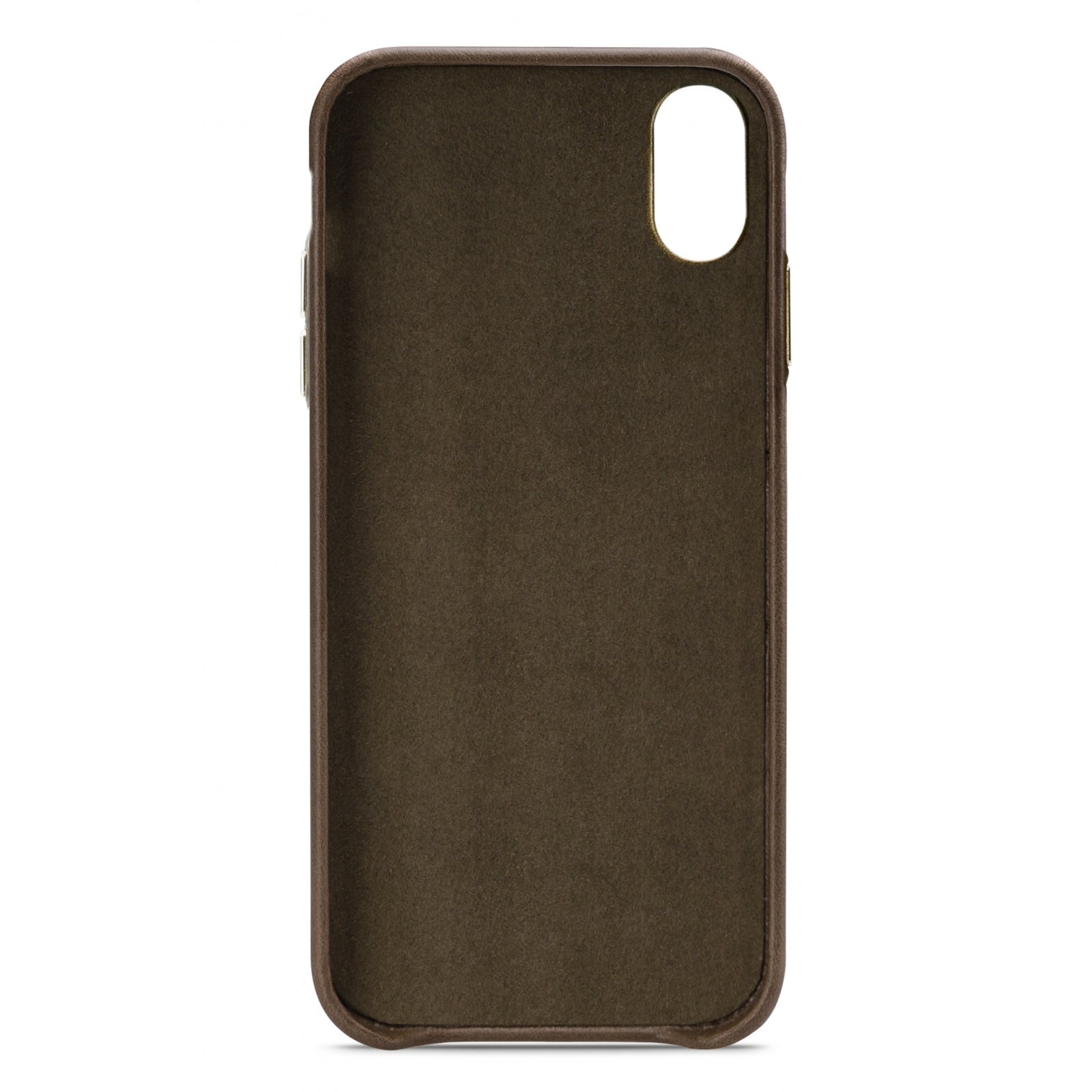 Senza Desire Leather Cover Apple iPhone Xs Max Burned Olive