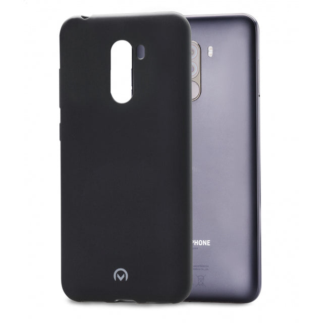 Mobilize Rubber Gelly Case Xiaomi Pocophone F1 Mattschwarz