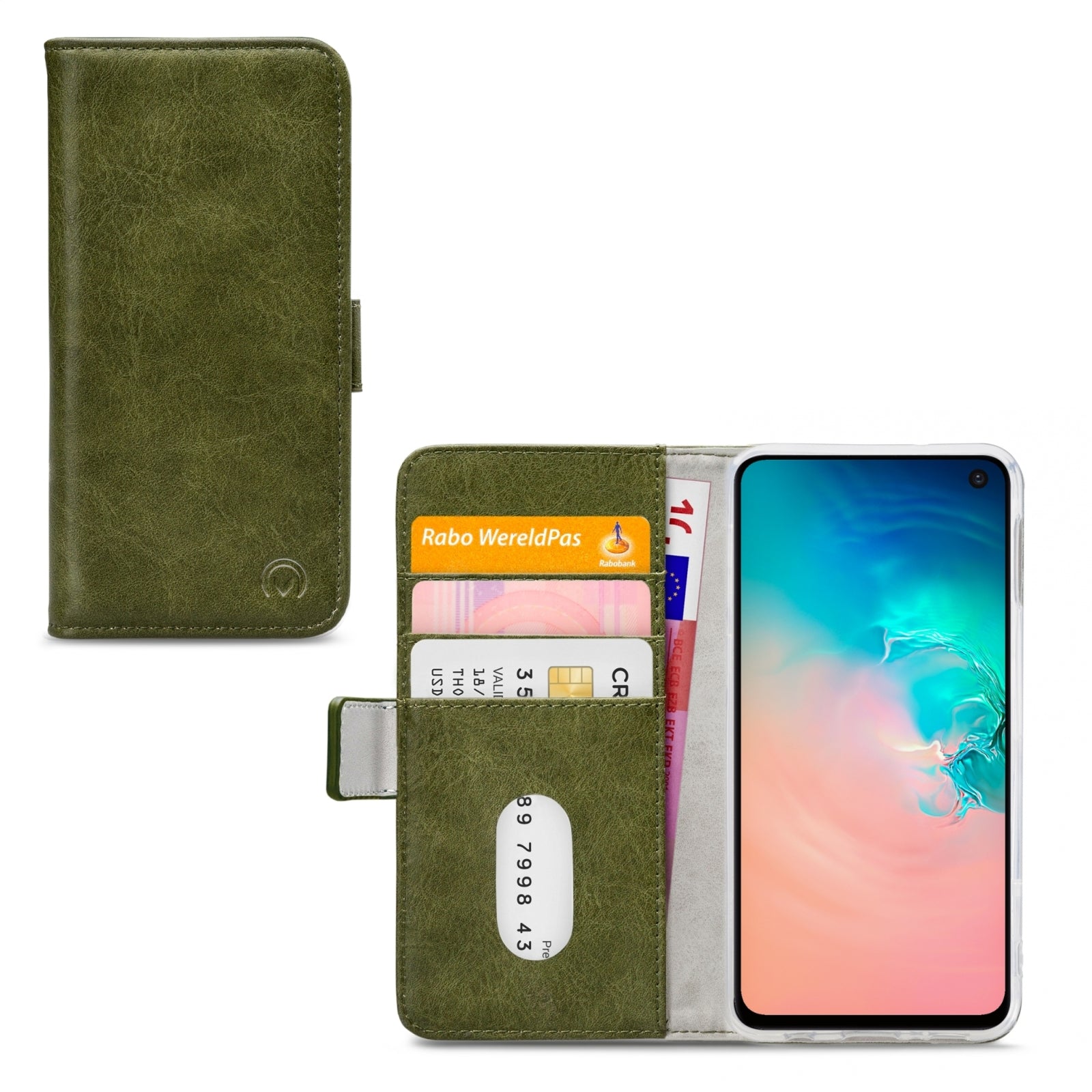 Mobilize Elite Gelly Wallet Book Case Samsung Galaxy S10e Green