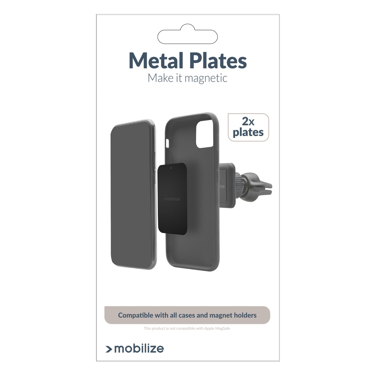 Mobilize Metal Plates 2-Pack Black