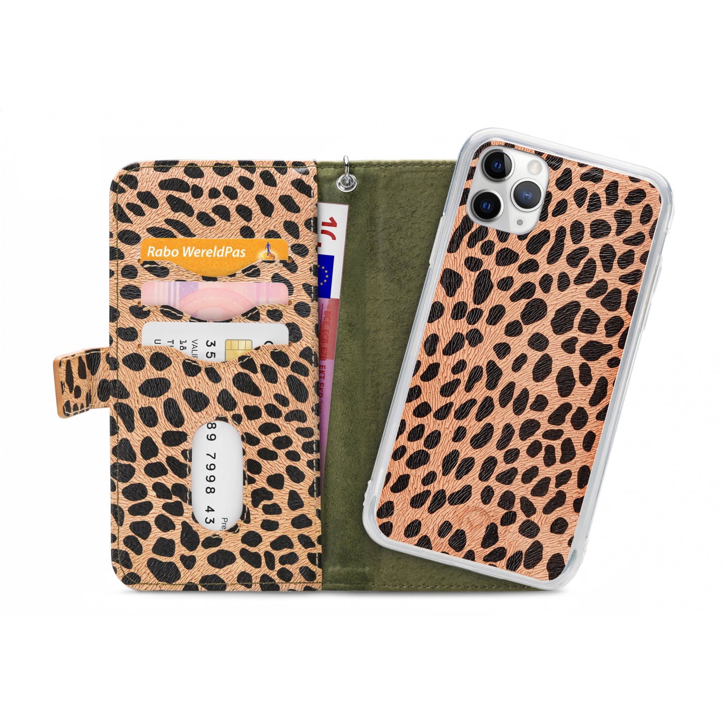 Mobilize 2in1 Gelly Zipper Case Apple iPhone 11 Pro Olive/Leopard