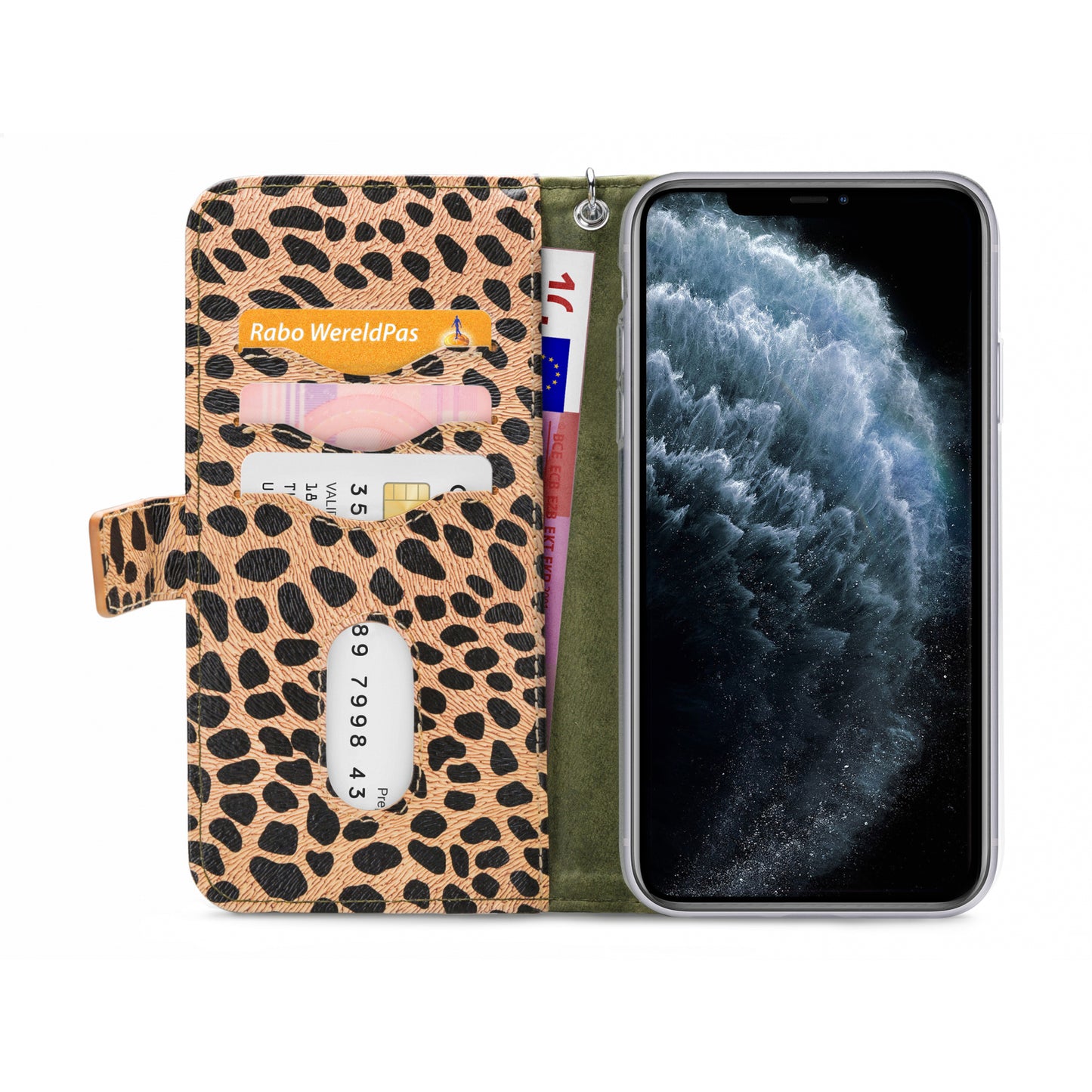 Mobilize 2in1 Gelly Zipper Case Apple iPhone 11 Pro Olive/Leopard