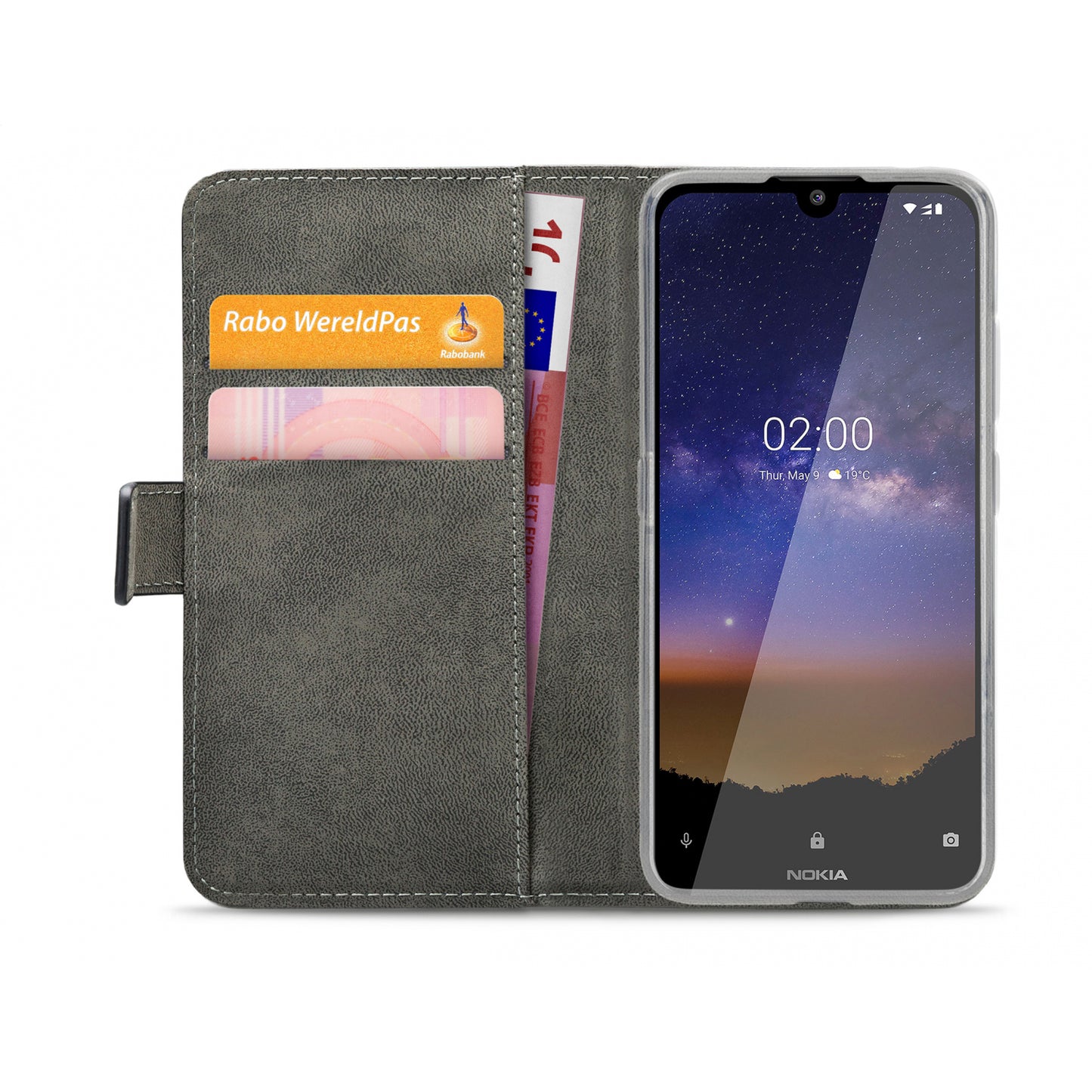 Mobilize Classic Gelly Wallet Book Case Nokia 2.2 Black