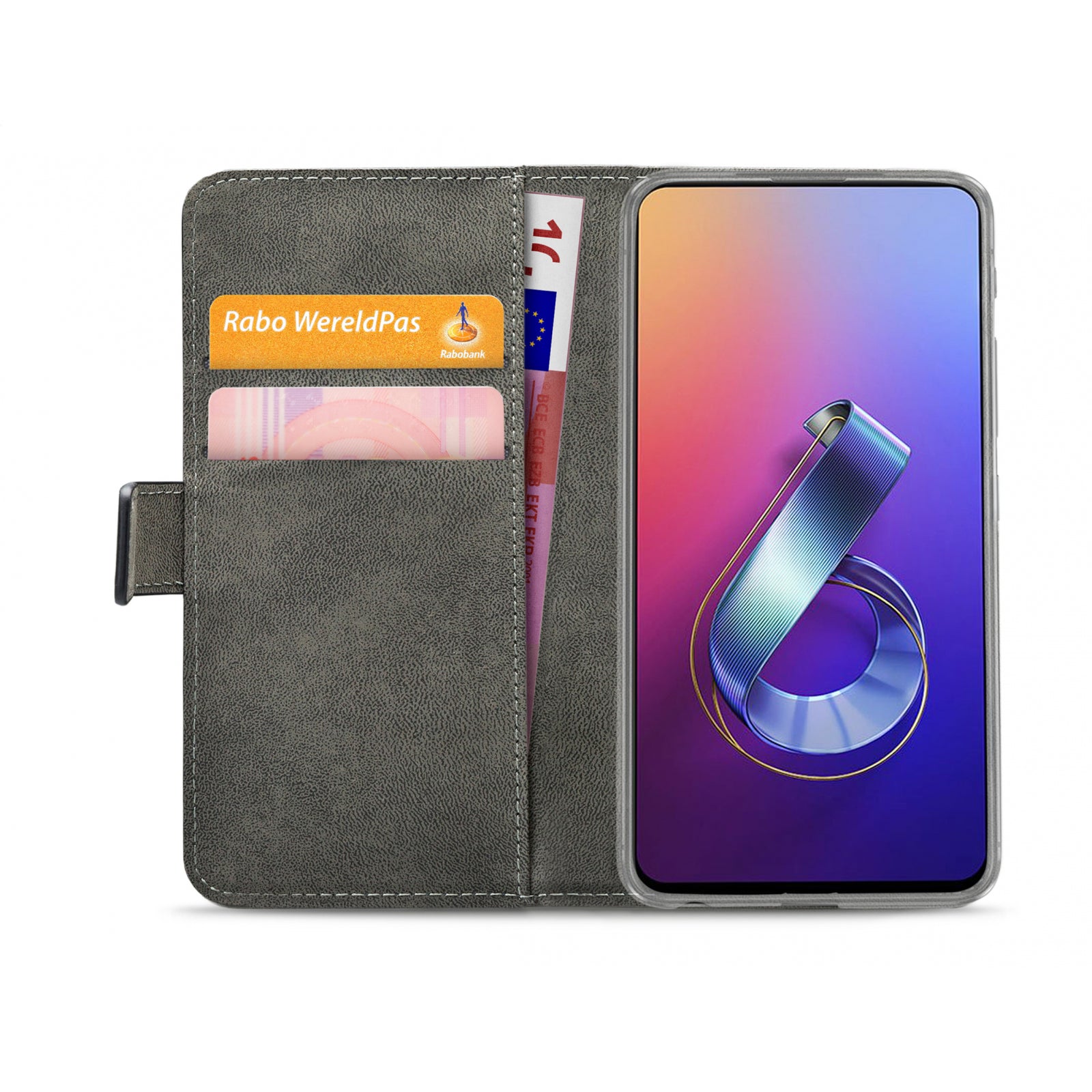 Mobilize Classic Gelly Wallet Book Case ASUS ZenFone 6 ZS630KL Black
