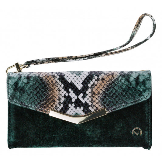 Mobilize 2in1 Gelly Velvet Clutch for Apple iPhone X/Xs Green Snake