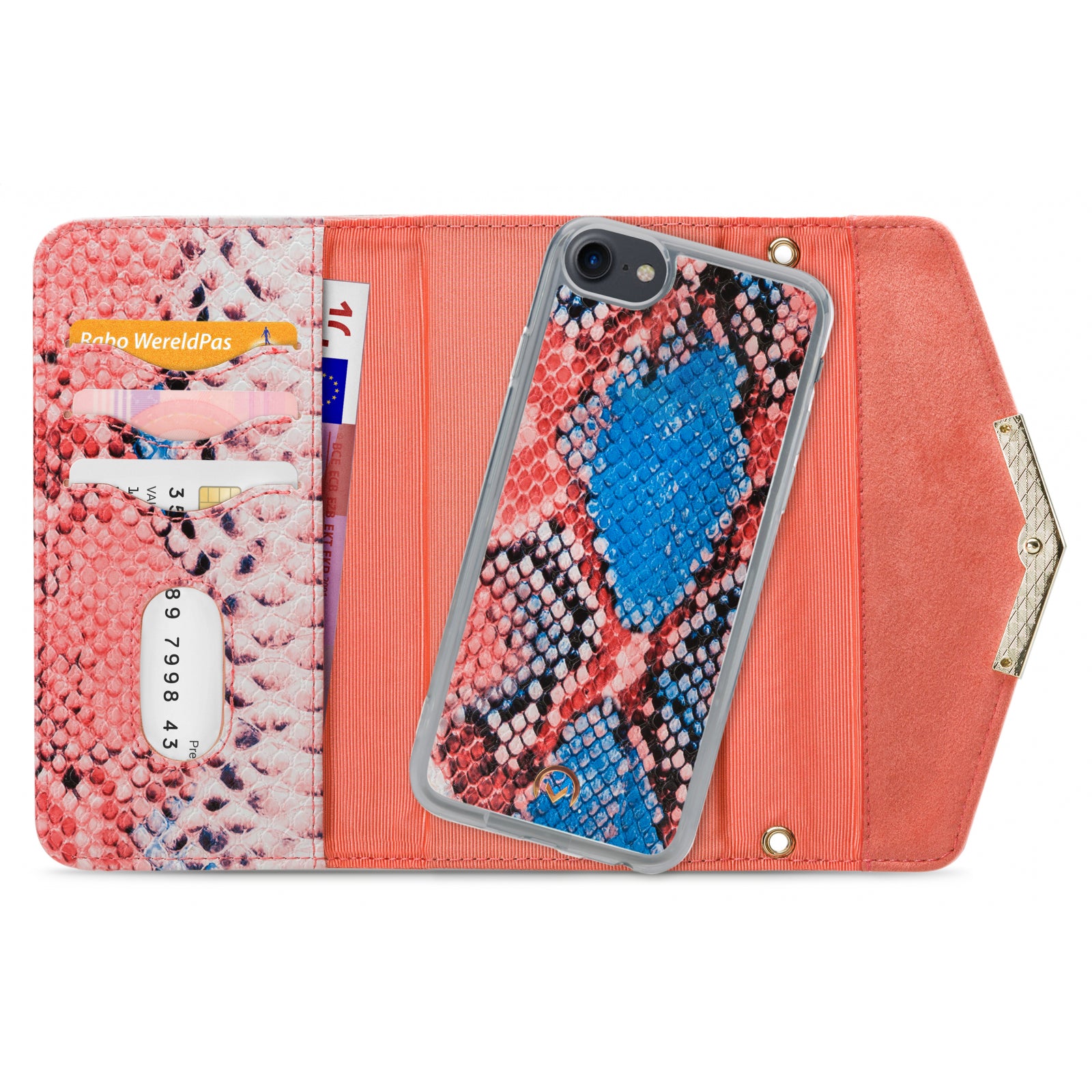 Mobilize 2in1 Gelly Velvet Clutch for Apple iPhone 6/6S/7/8/SE (2020/2022) Coral Snake