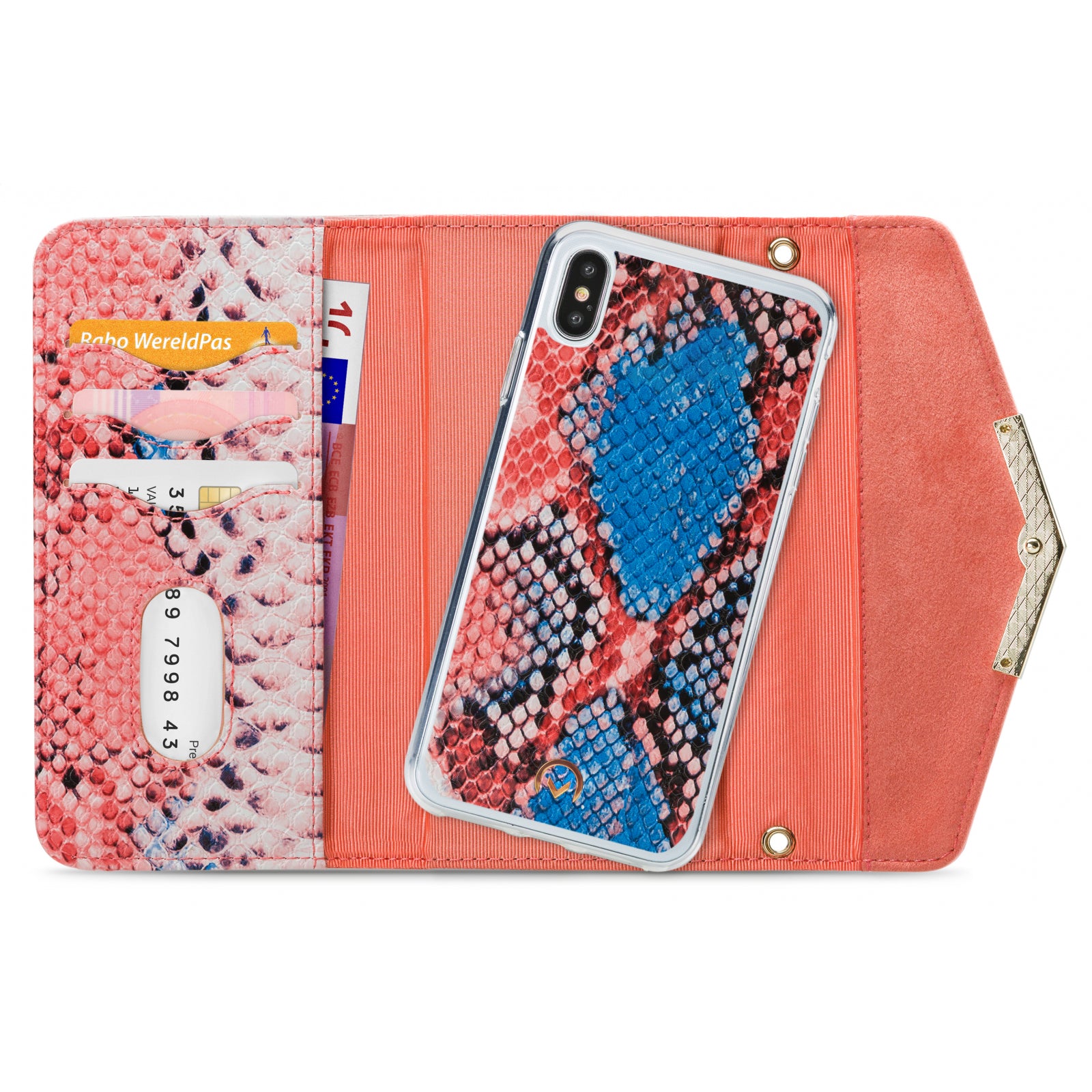 Mobilize 2in1 Gelly Velvet Clutch for Apple iPhone X/Xs Coral Snake