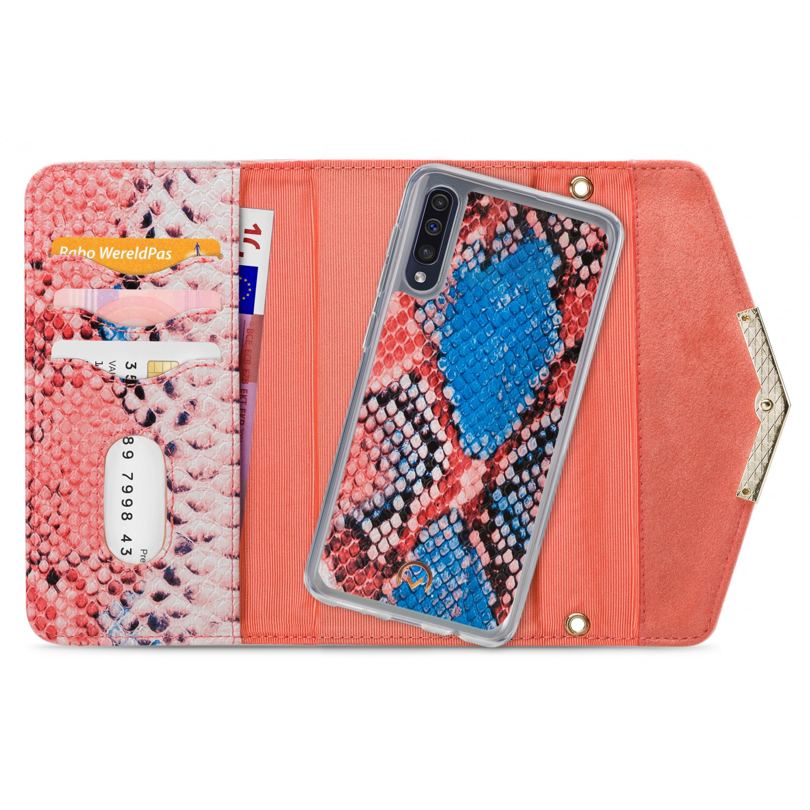 Mobilize 2in1 Gelly Velvet Clutch for Samsung Galaxy A30s/A50 Coral Snake