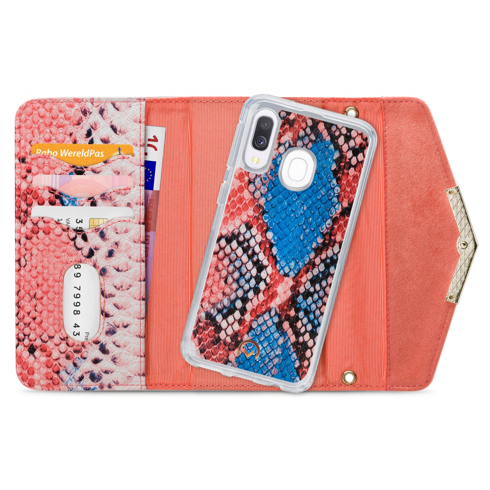 Mobilize 2in1 Gelly Velvet Clutch for Samsung Galaxy A40 Coral Snake