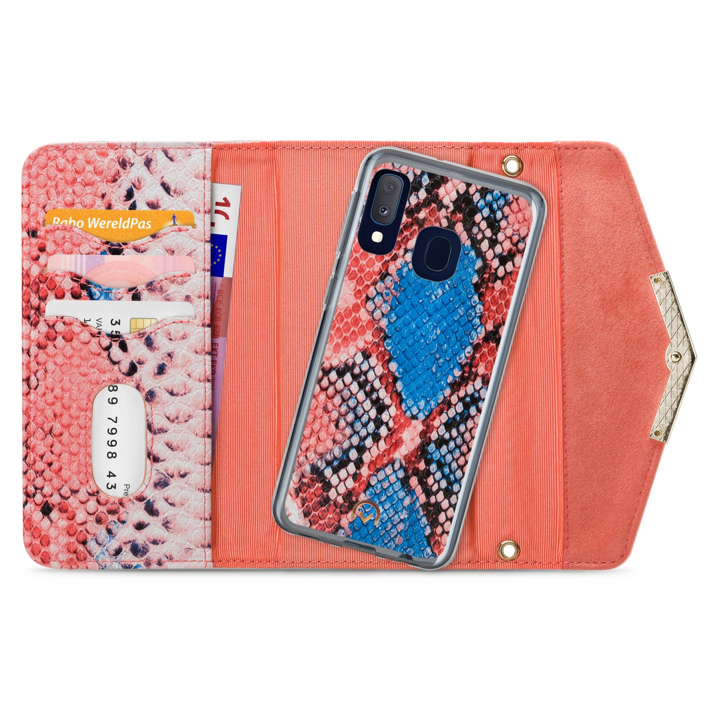 Mobilize 2in1 Gelly Velvet Clutch for Samsung Galaxy A20e Coral Snake