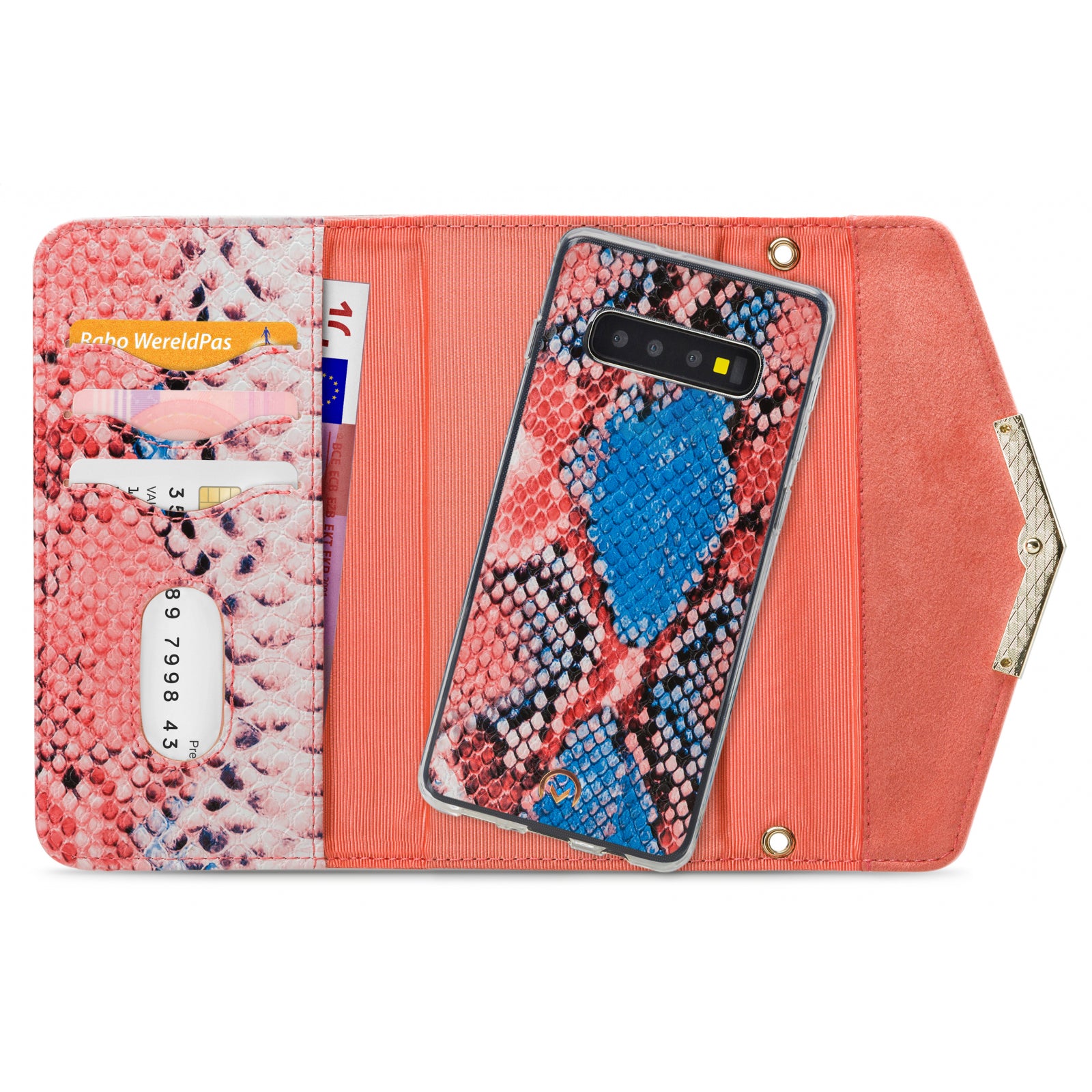 Mobilize 2in1 Gelly Velvet Clutch for Samsung Galaxy S10 Coral Snake