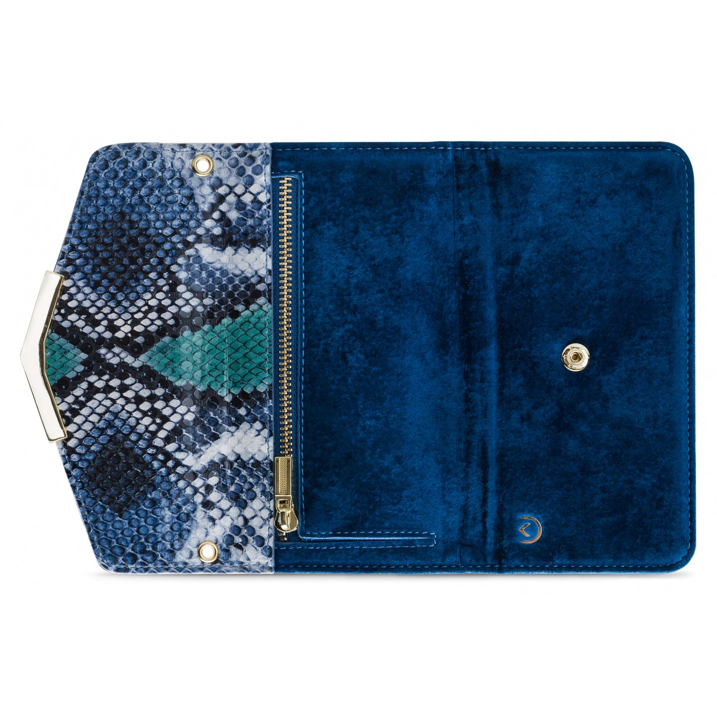 Mobilize 2in1 Gelly Velvet Clutch for Apple iPhone XR Royal Blue Snake