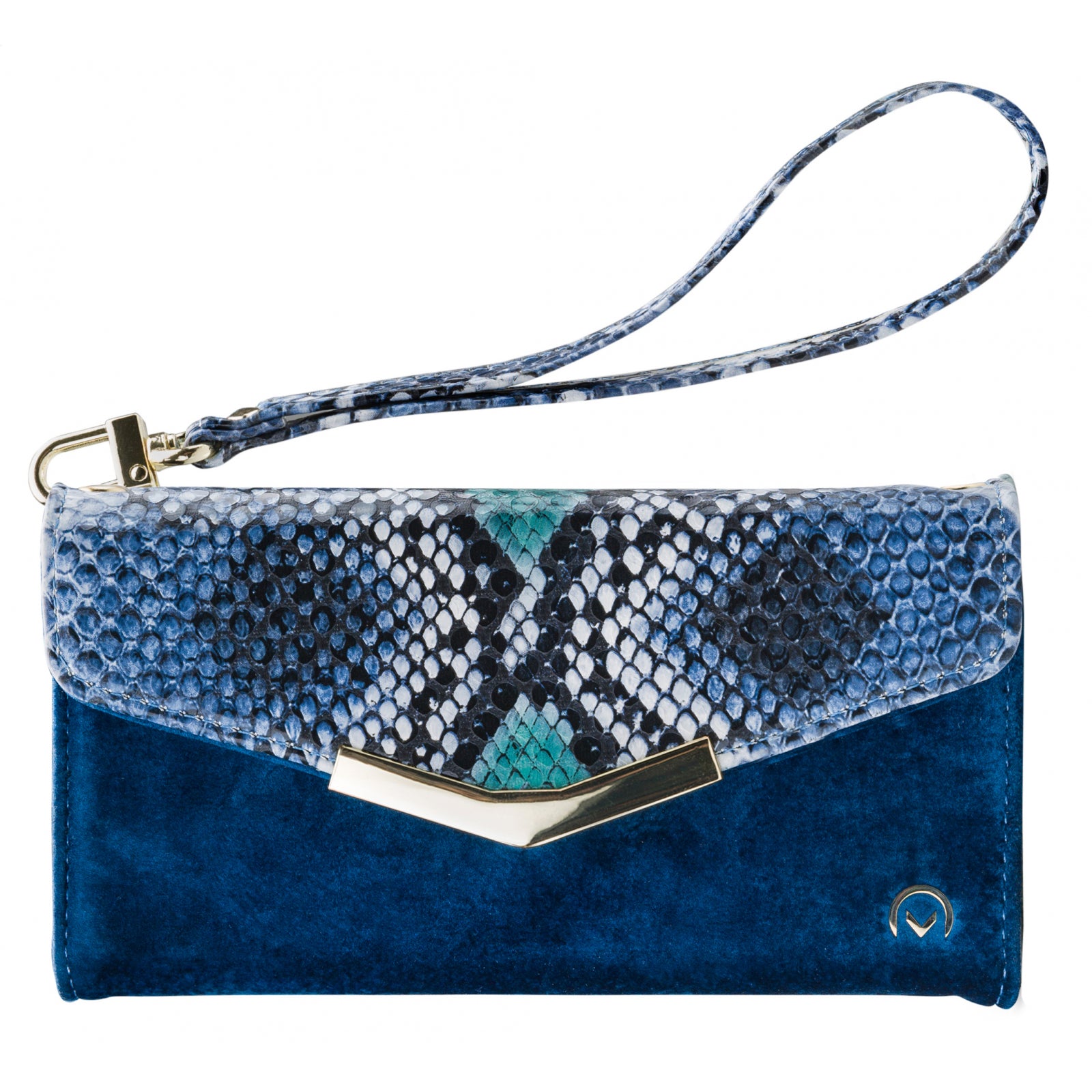 Mobilize 2in1 Gelly Velvet Clutch for Samsung Galaxy A30s/A50 Royal Blue Snake