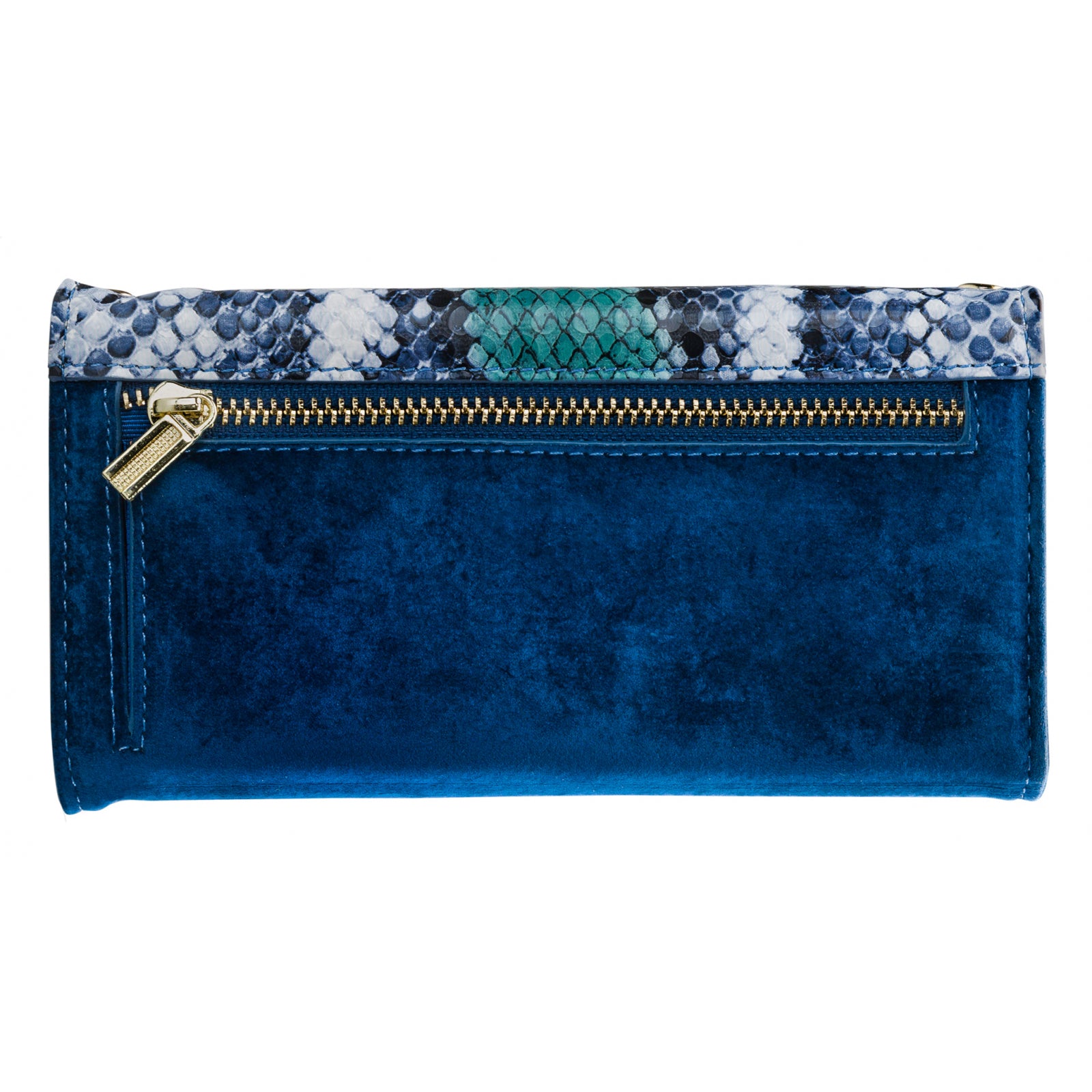 Mobilize 2in1 Gelly Velvet Clutch for Samsung Galaxy A40 Royal Blue Snake