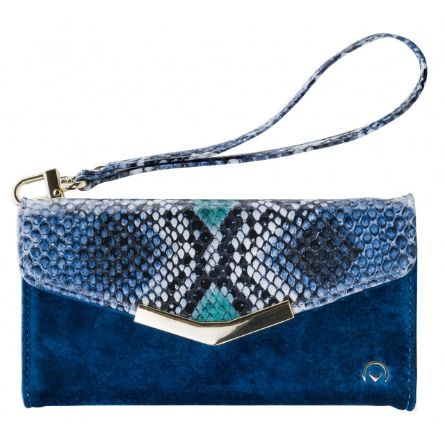 Mobilize 2in1 Gelly Velvet Clutch for Samsung Galaxy S10 Royal Blue Snake