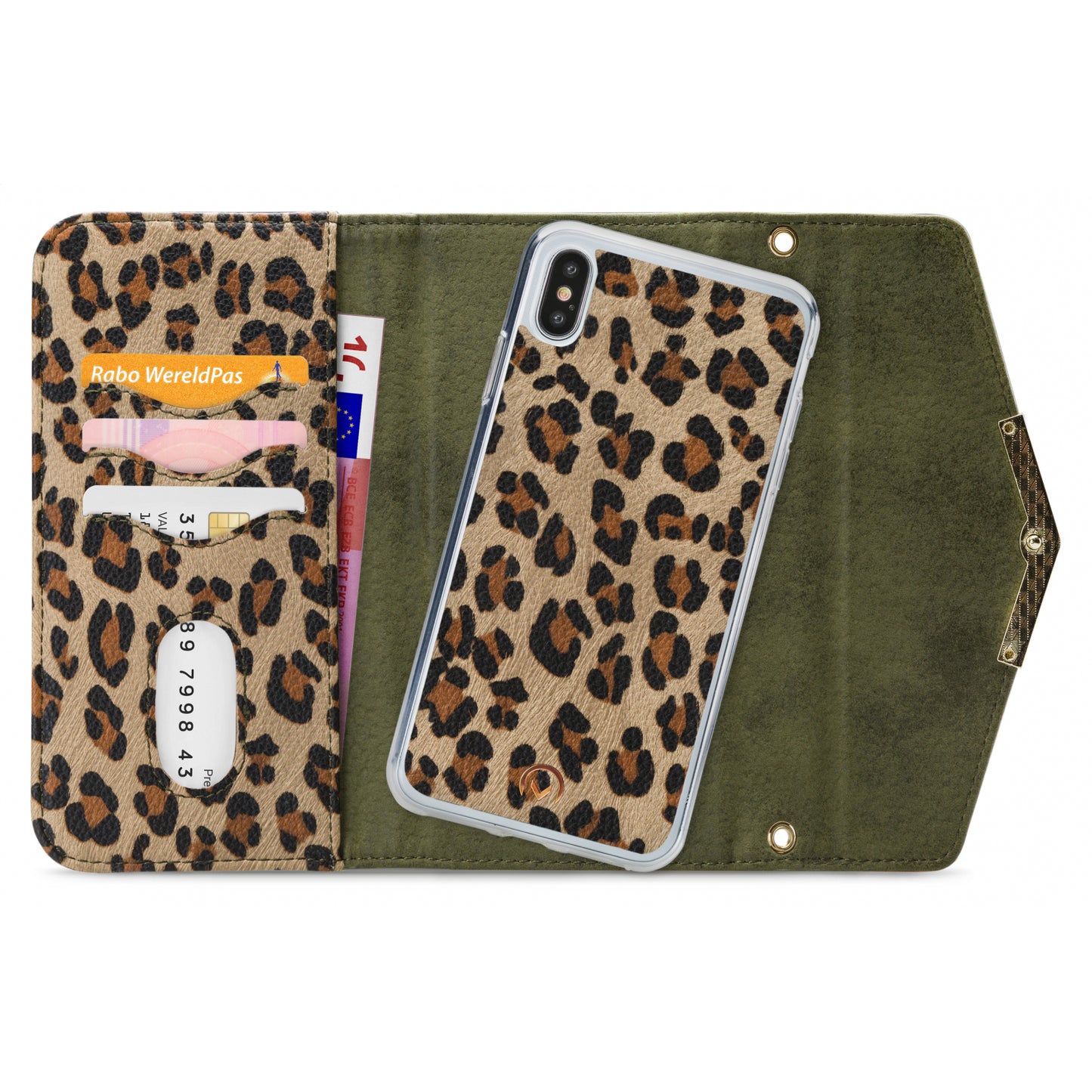 Mobilize 2in1 Gelly Clutch for Apple iPhone X/Xs Green Leopard