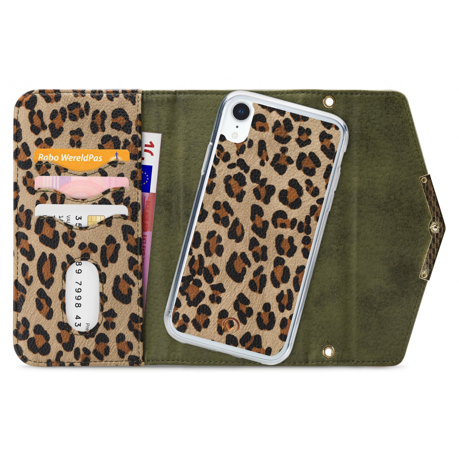 Mobilize 2in1 Gelly Clutch for Apple iPhone XR Green Leopard