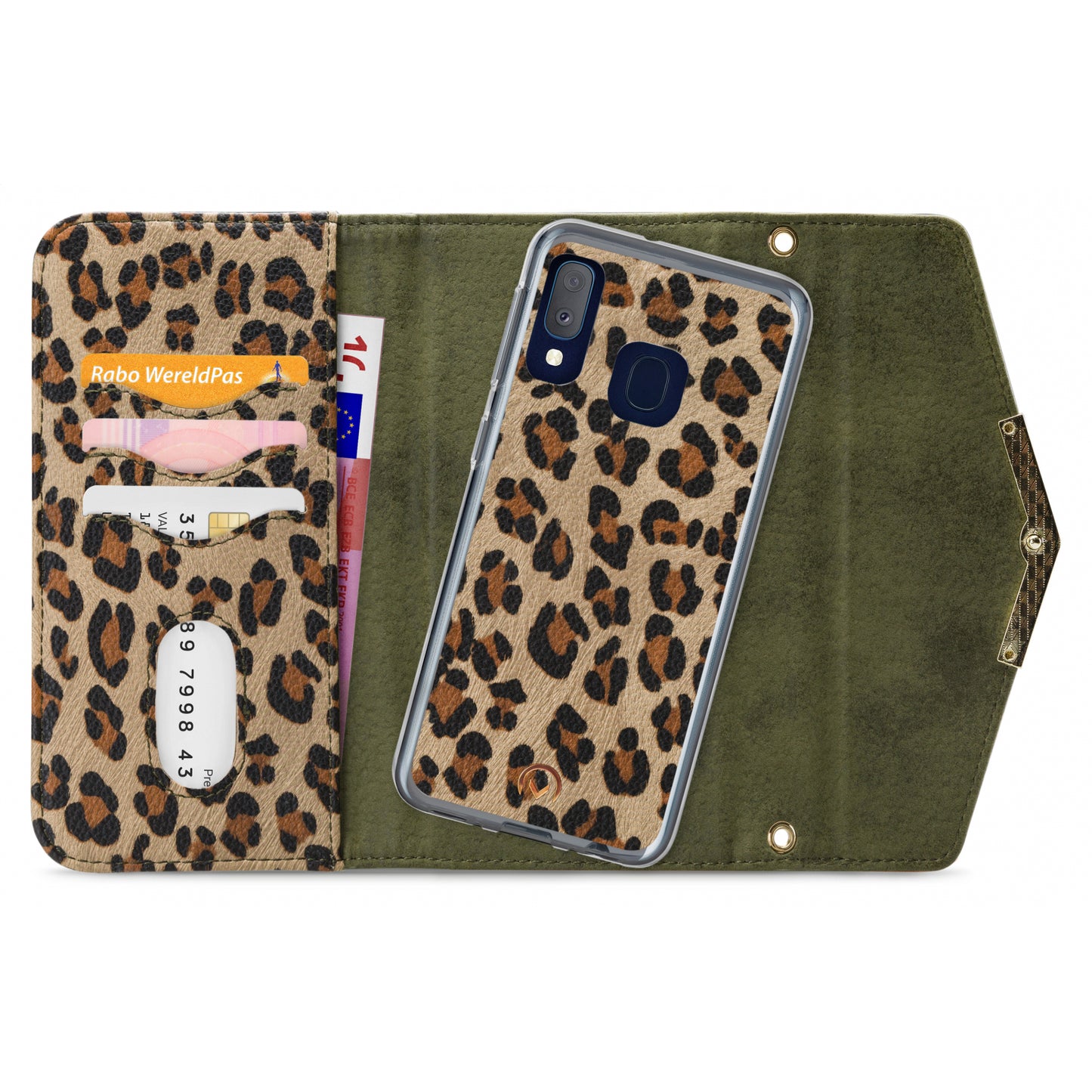 Mobilize 2in1 Gelly Clutch for Samsung Galaxy A20e Green Leopard