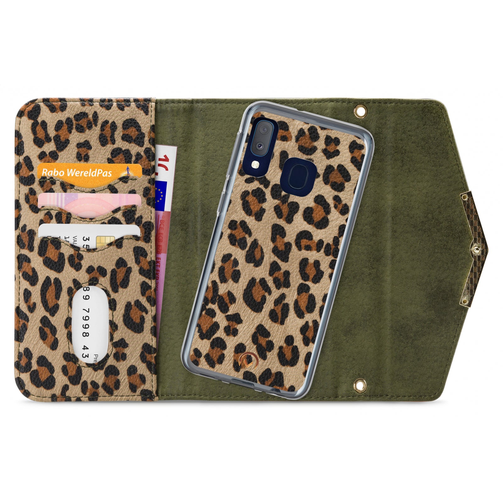 Mobilize 2in1 Gelly Clutch for Samsung Galaxy A20e Green Leopard