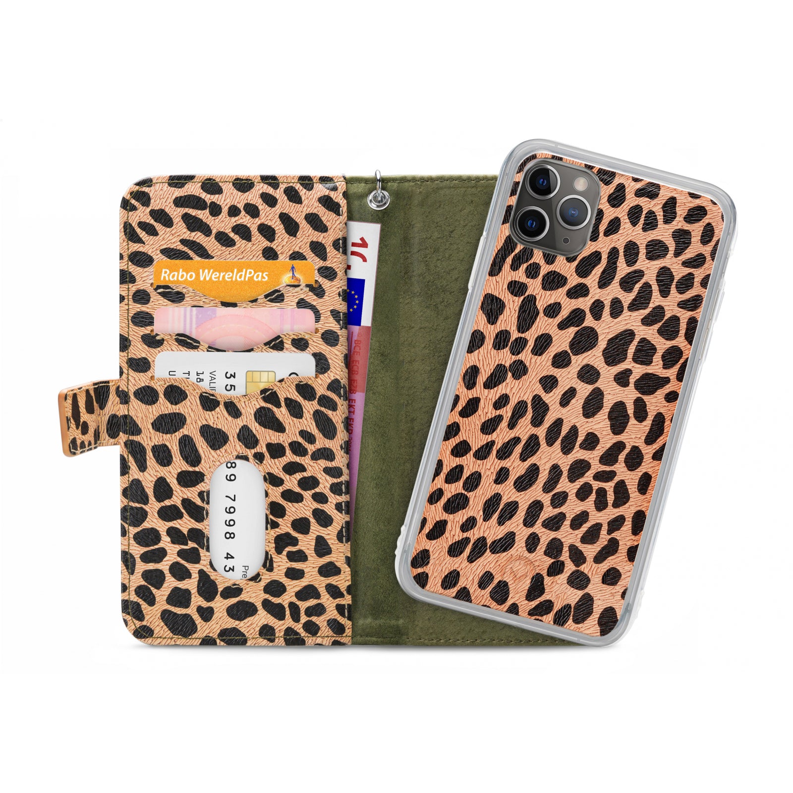 Mobilize 2in1 Gelly Zipper Case Apple iPhone 11 Pro Max Olive/Leopard