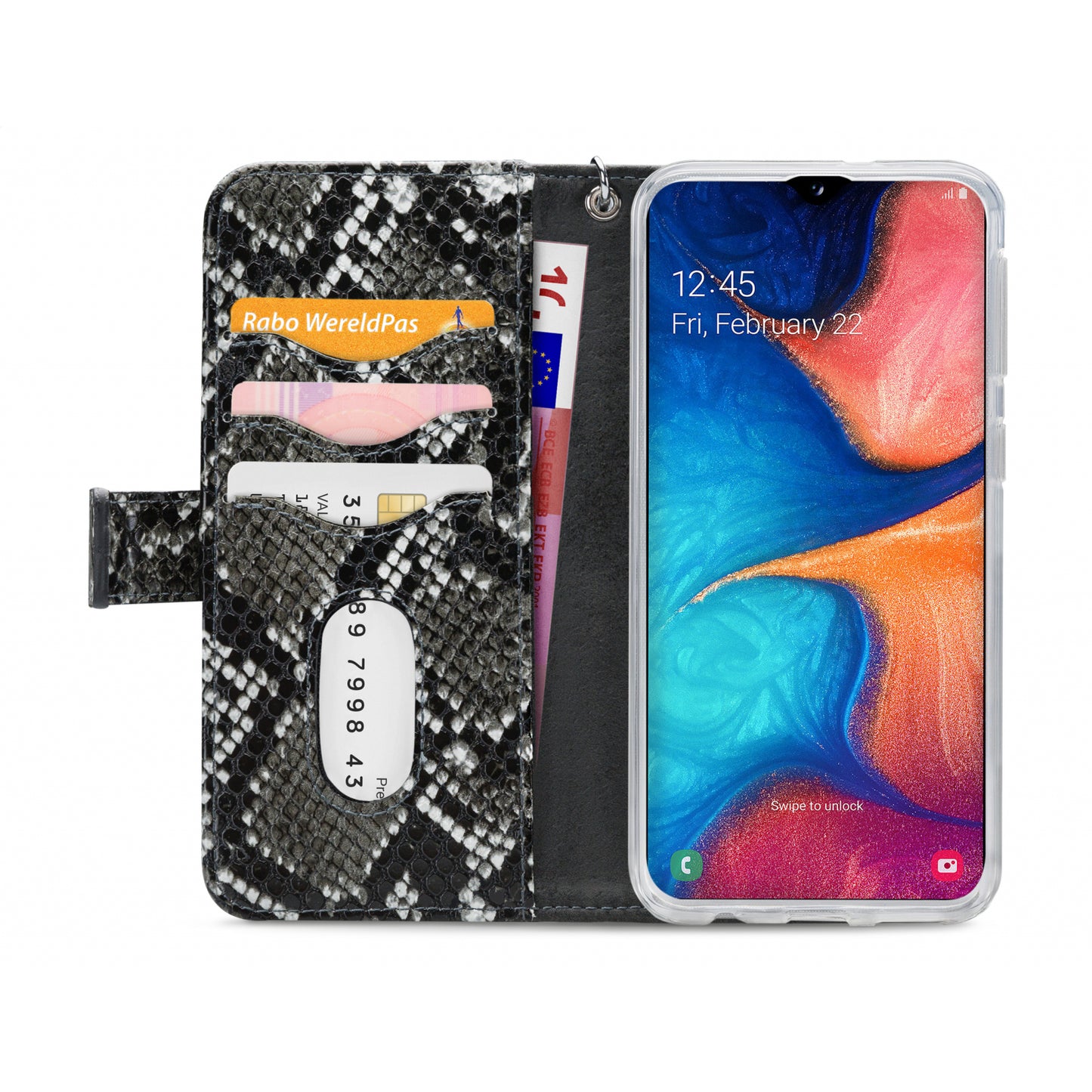 Mobilize 2in1 Gelly Zipper Case Samsung Galaxy A20e Black/Snake