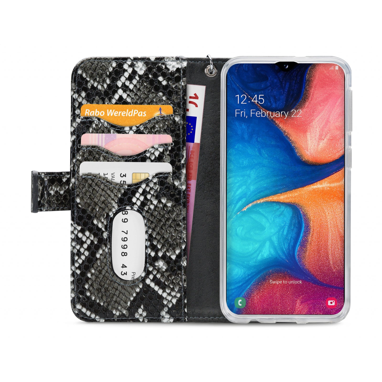 Mobilize 2in1 Gelly Zipper Case Samsung Galaxy A20e Black/Snake