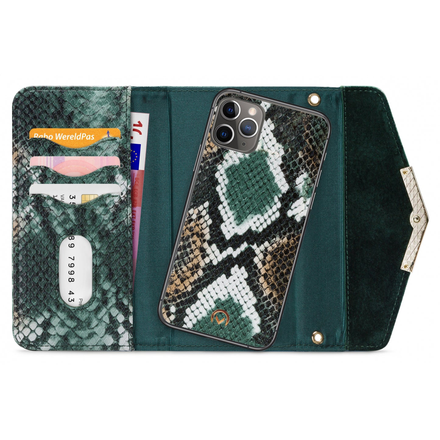Mobilize 2in1 Gelly Velvet Clutch for Apple iPhone 11 Pro Green Snake