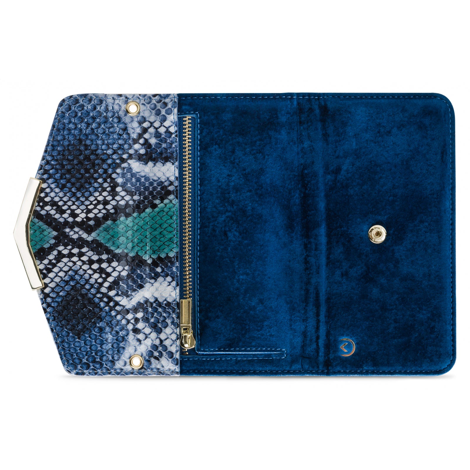 Mobilize 2in1 Gelly Velvet Clutch for Apple iPhone 11 Pro Max Royal Blue Snake