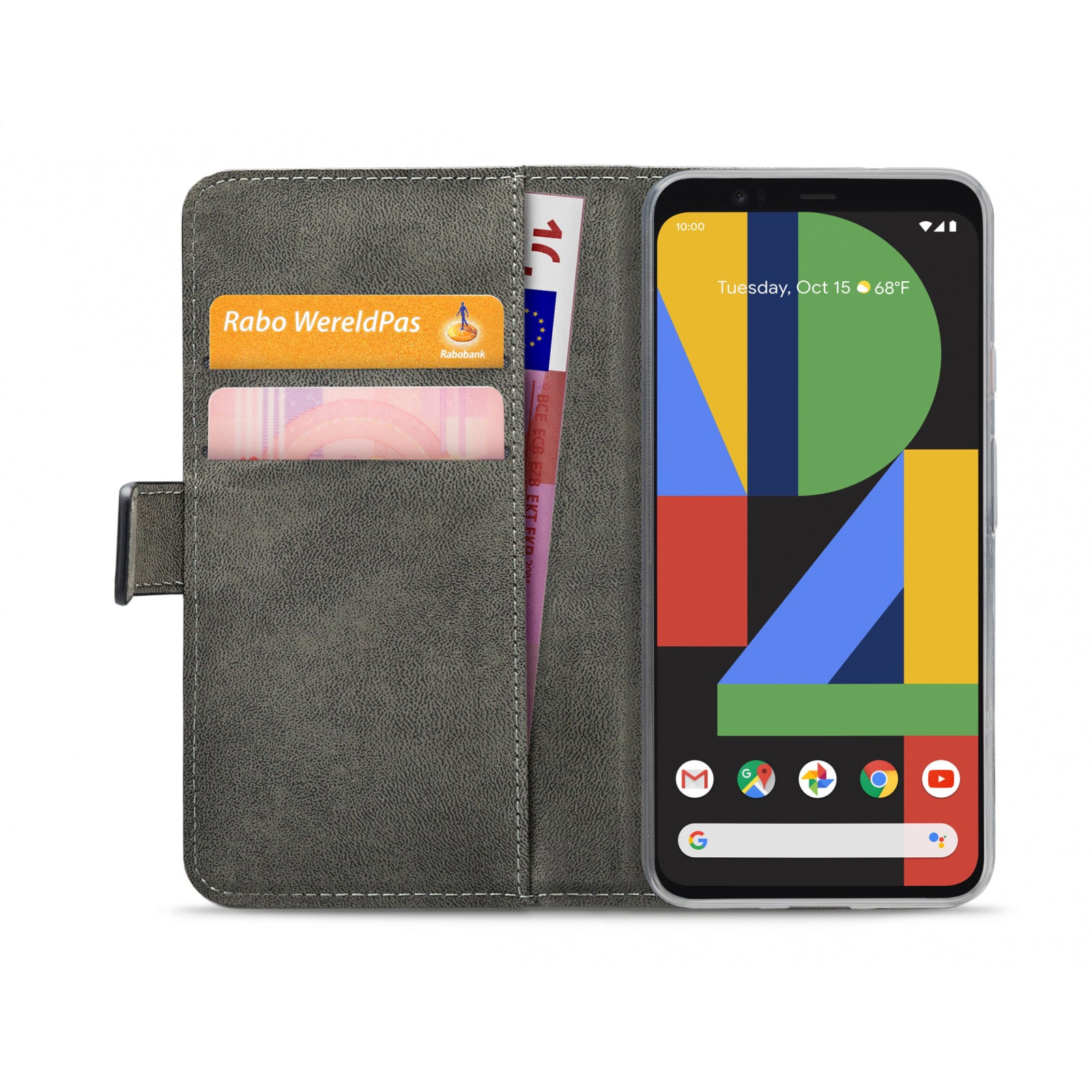 Mobilize Classic Gelly Wallet Book Case Google Pixel 4 XL Black