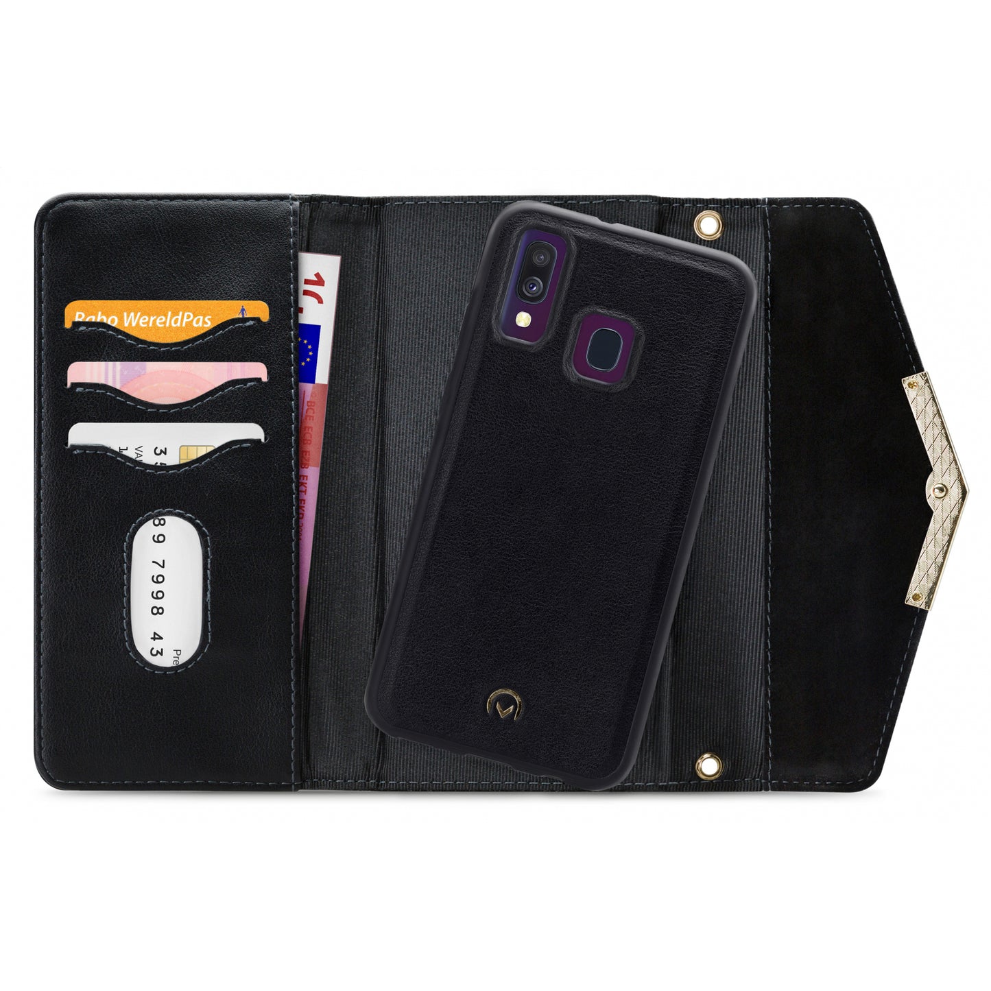 Mobilize 2in1 Gelly Velvet Clutch for Samsung Galaxy A30s/A50 Deep Black