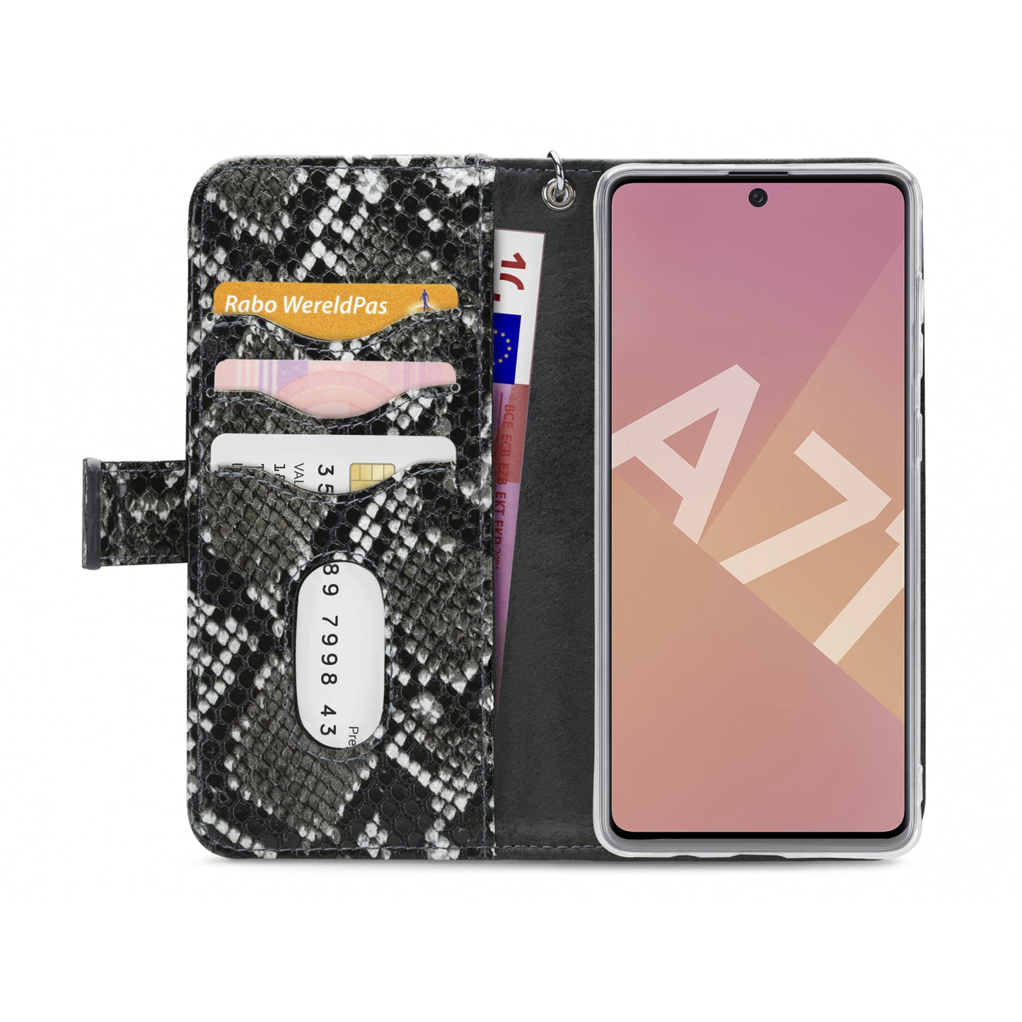Mobilize 2in1 Gelly Zipper Case Samsung Galaxy A71 Black/Snake