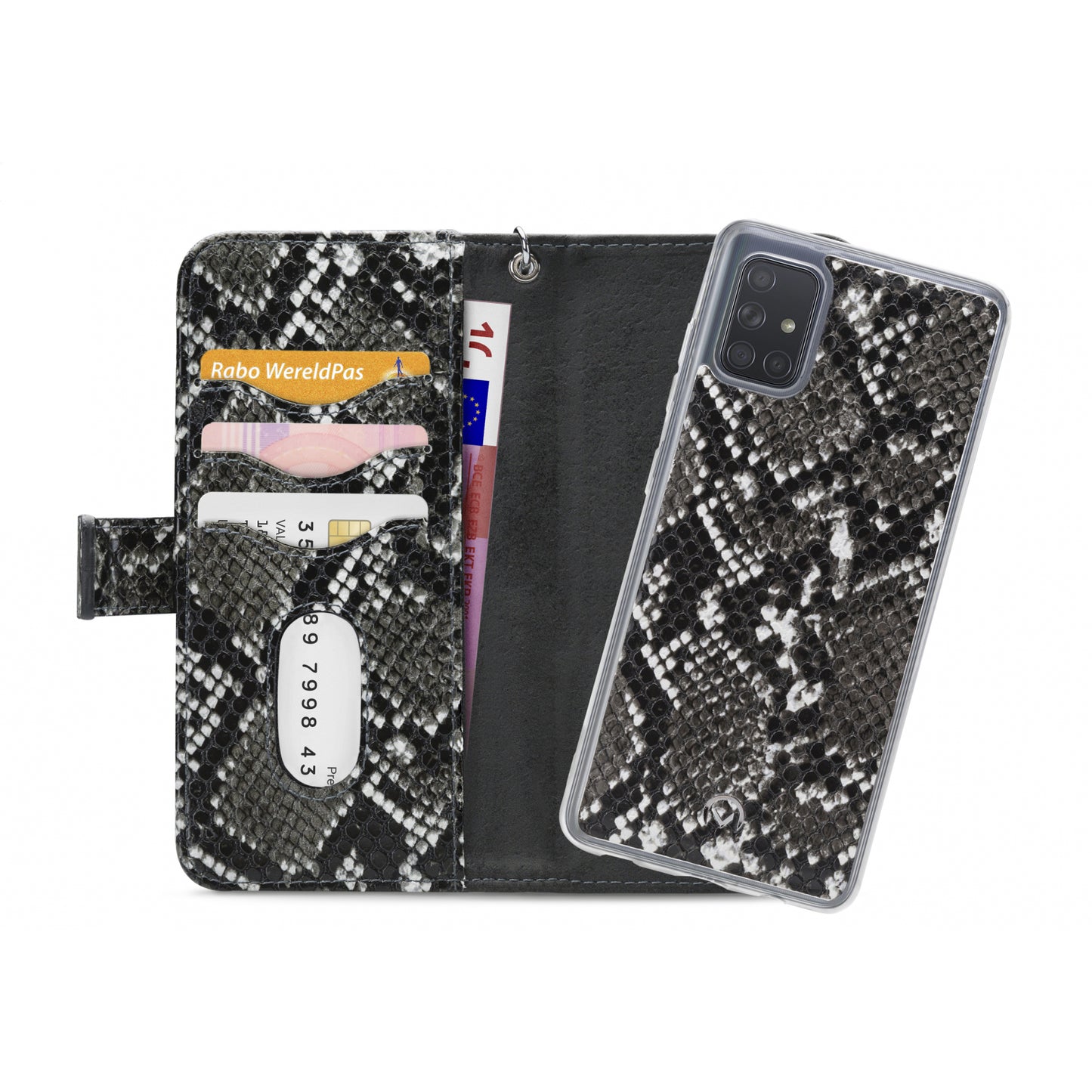 Mobilize 2in1 Gelly Zipper Case Samsung Galaxy A71 Black/Snake